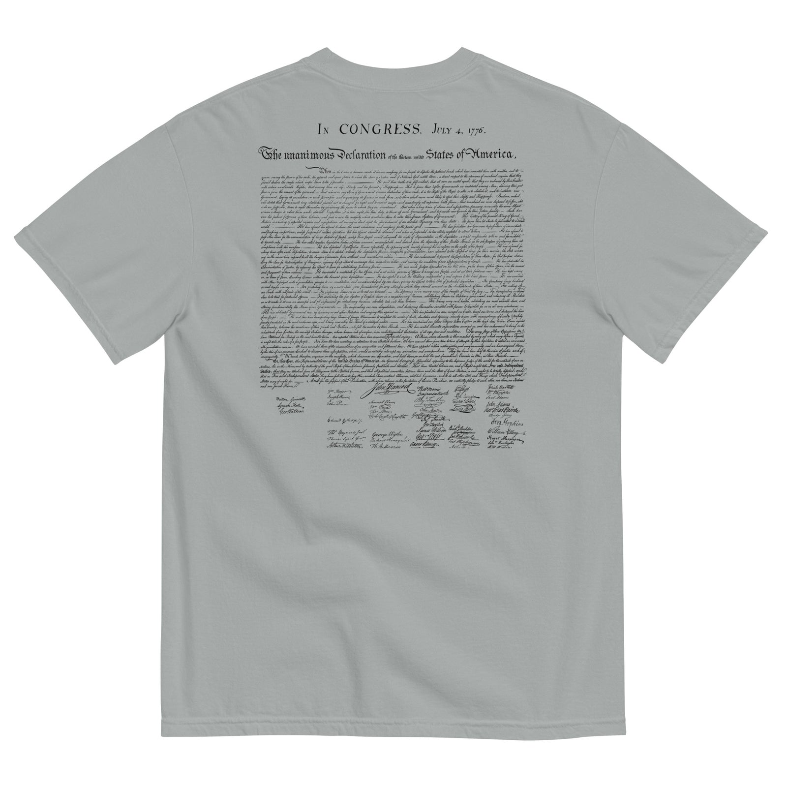 Declaration of Independence Garment-dyed Heavyweight T-Shirt