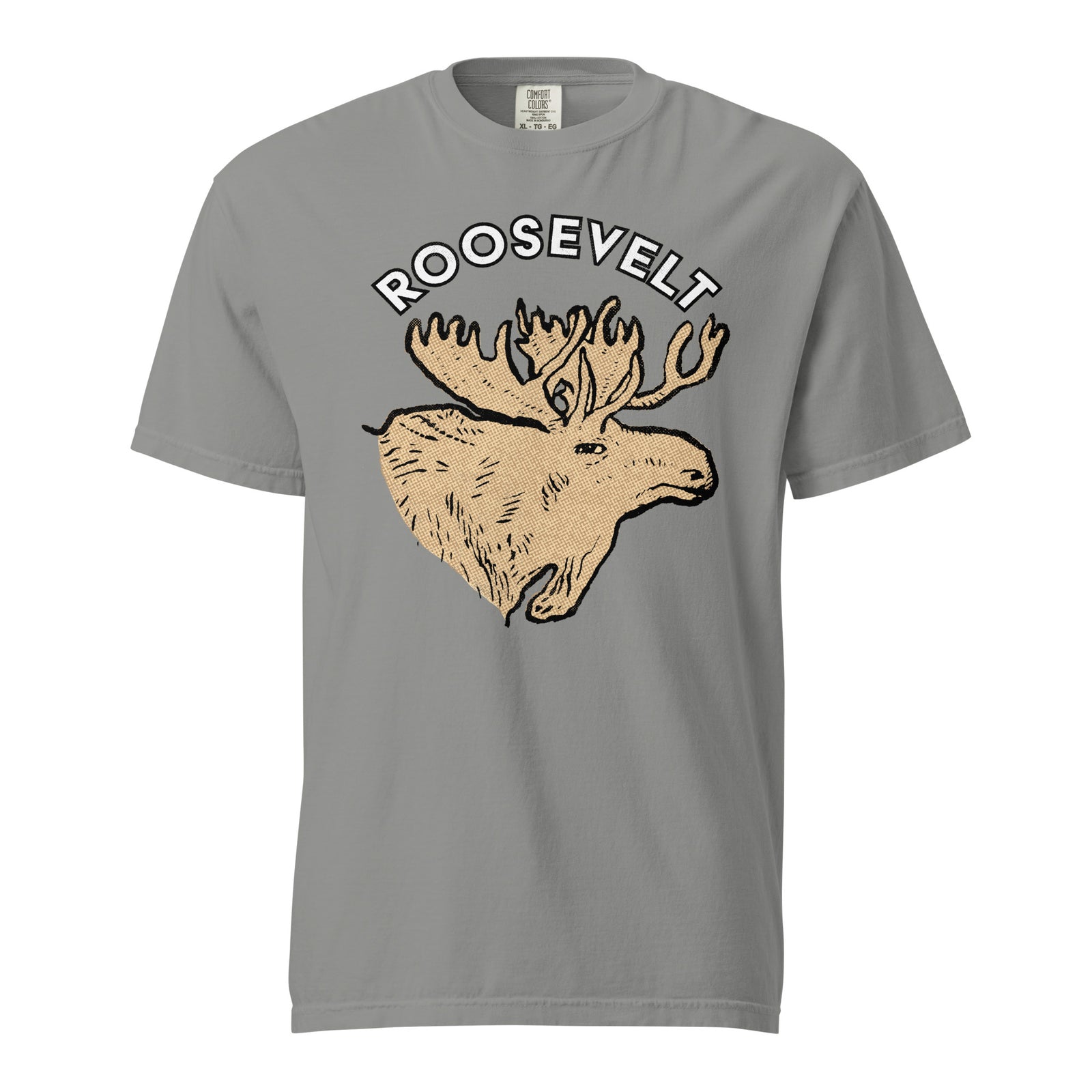 Teddy Roosevelt 1912 Bullmoose Garment-dyed Heavyweight T-shirt