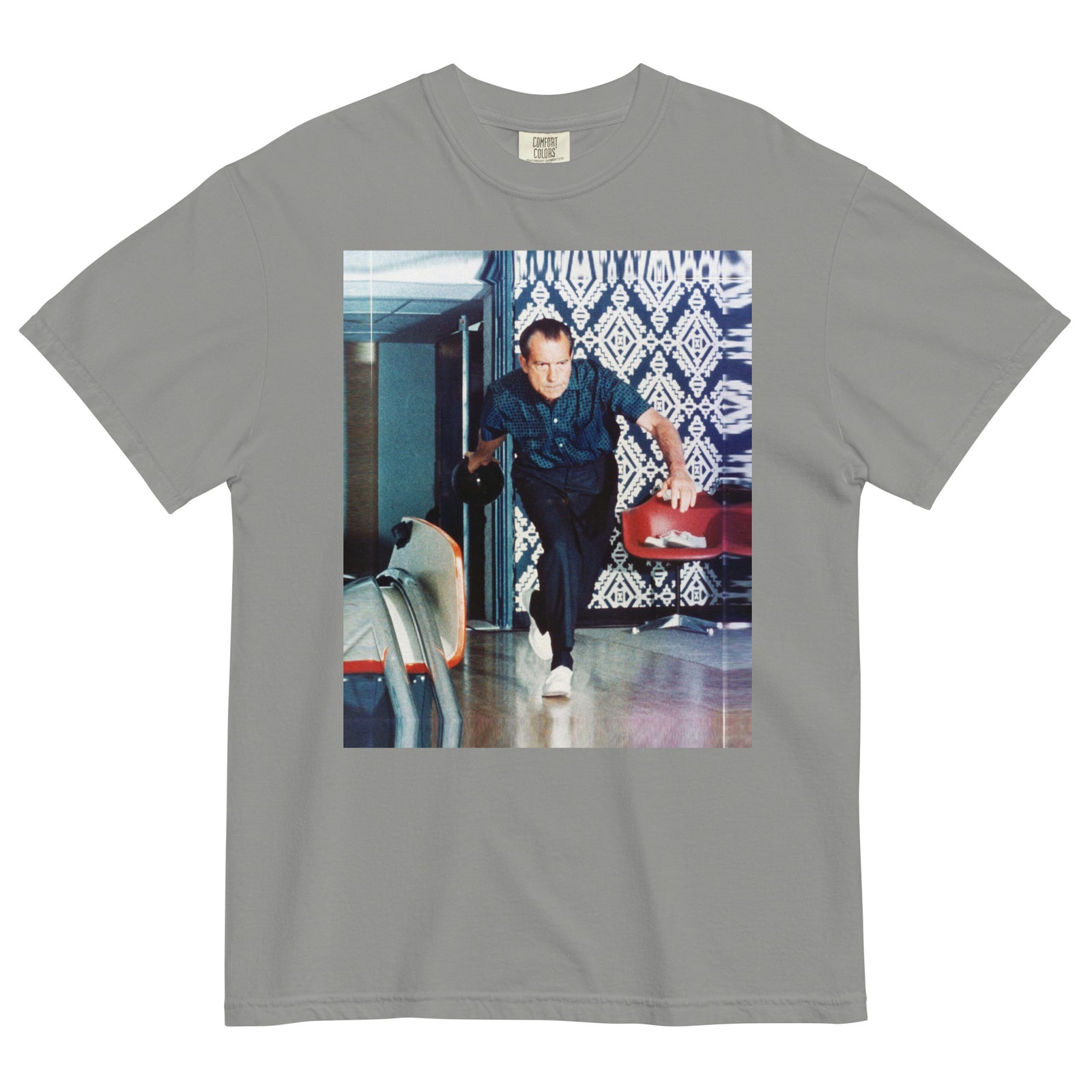 Nixon Bowling at the White House Garment-dyed Heavyweight T-shirt