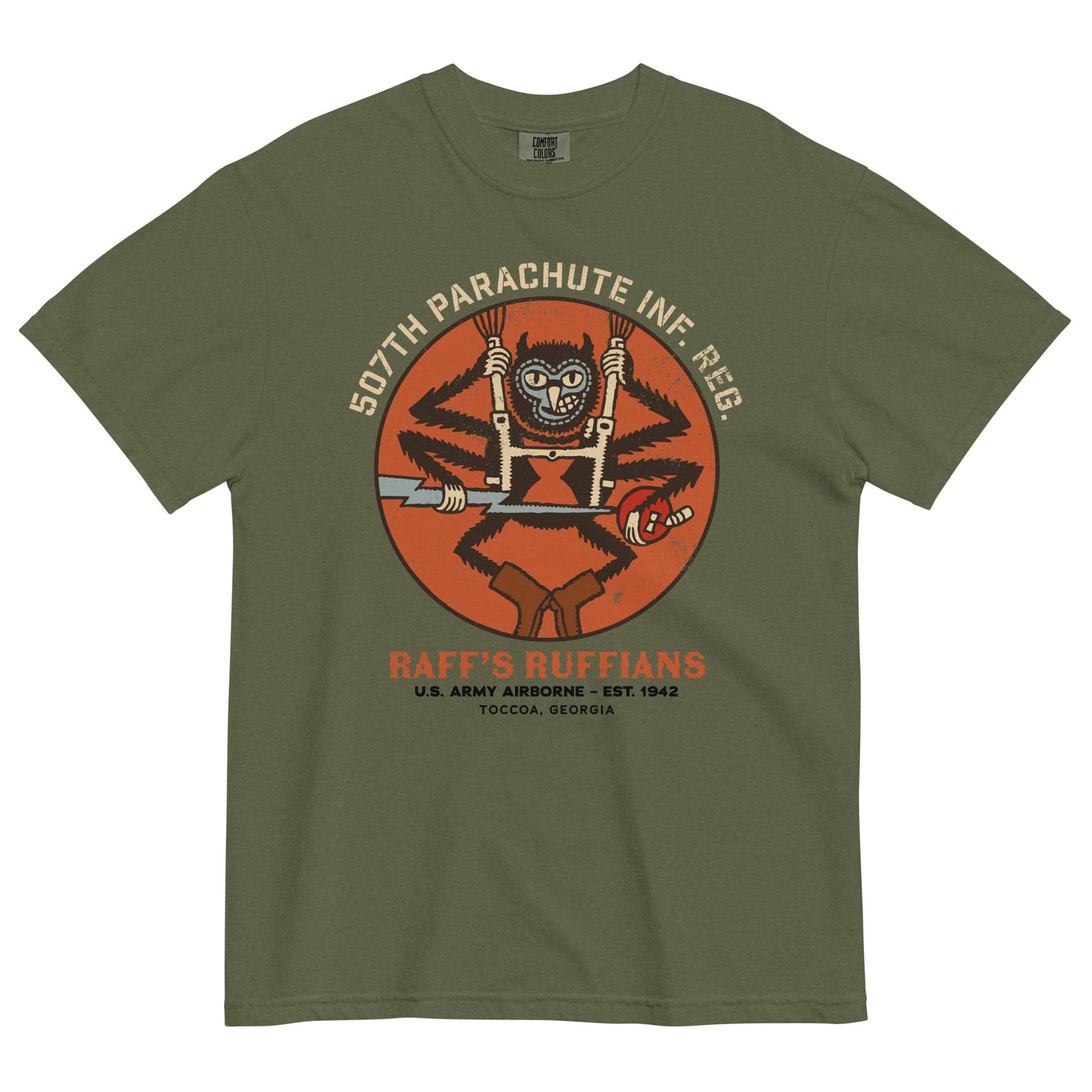507th Parachute Regiment D-Day Paratrooper Graphic T-Shirt