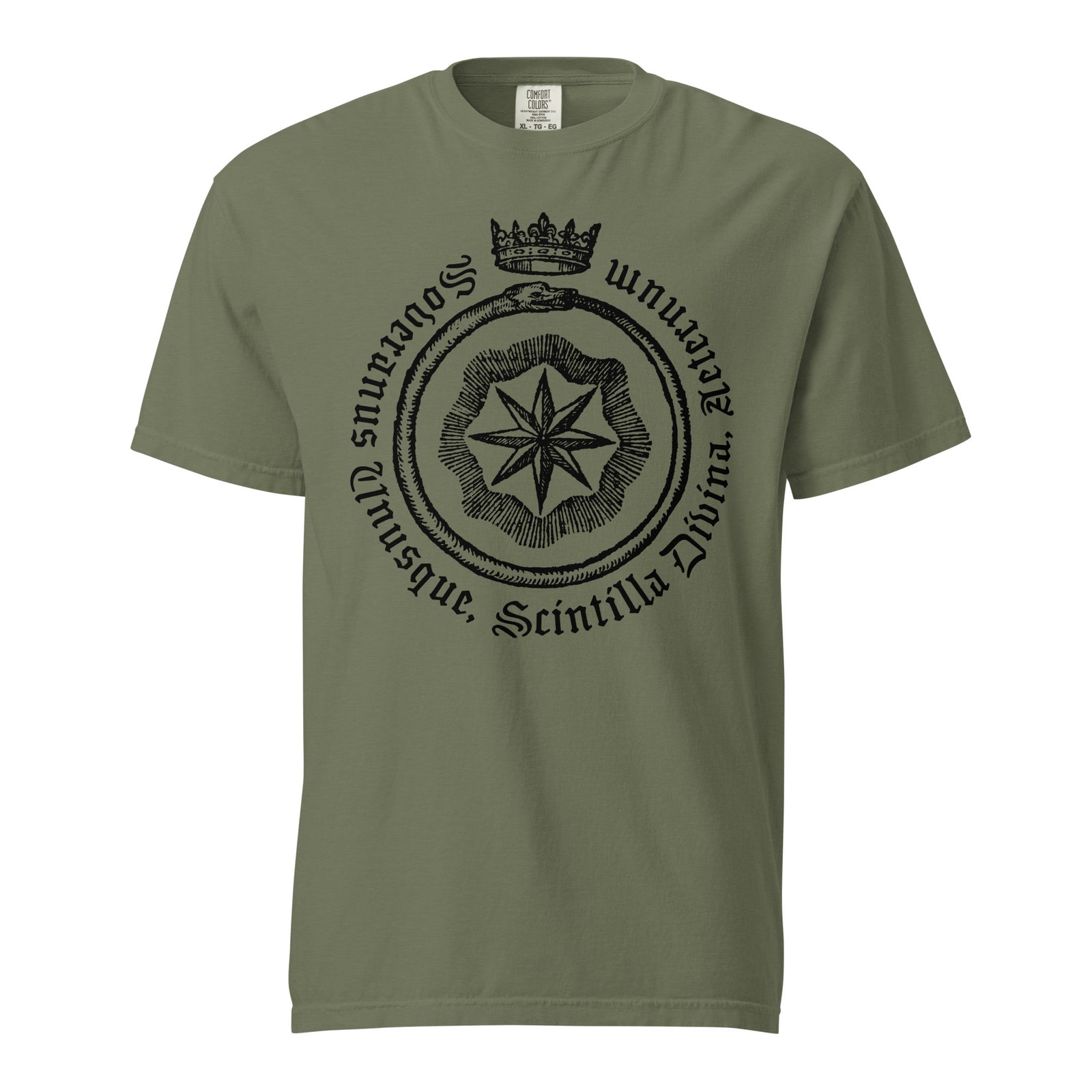 Each Sovereign Ouroboros Garment-dyed Heavyweight Graphic T-Shirt