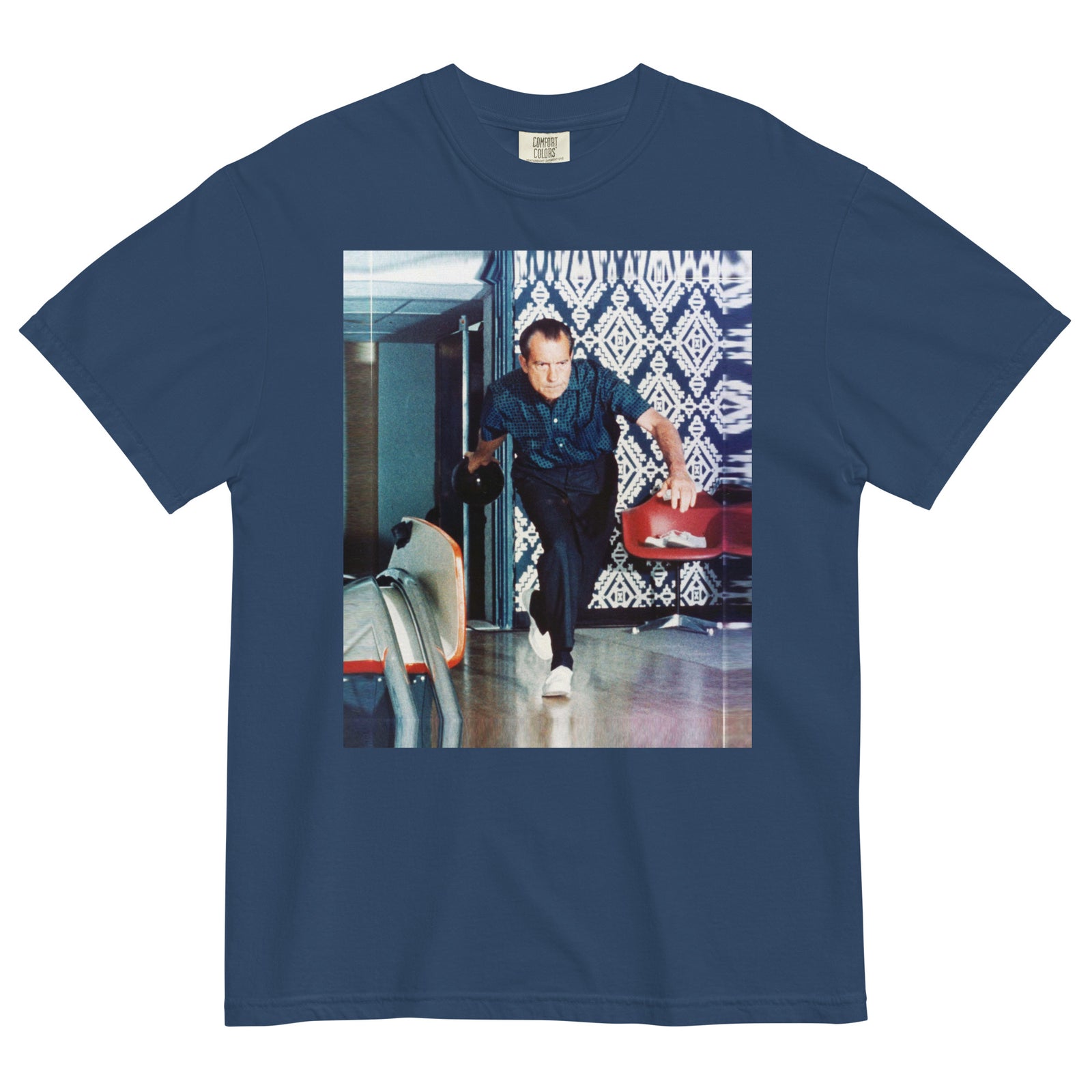 Nixon Bowling at the White House Garment-dyed Heavyweight T-shirt