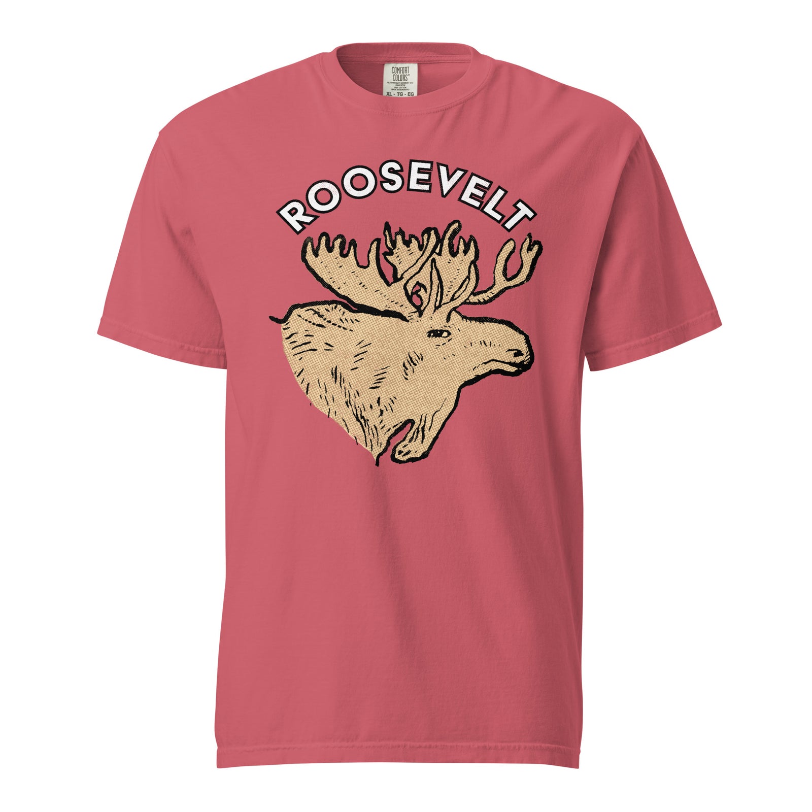 Teddy Roosevelt 1912 Bullmoose Garment-dyed Heavyweight T-shirt