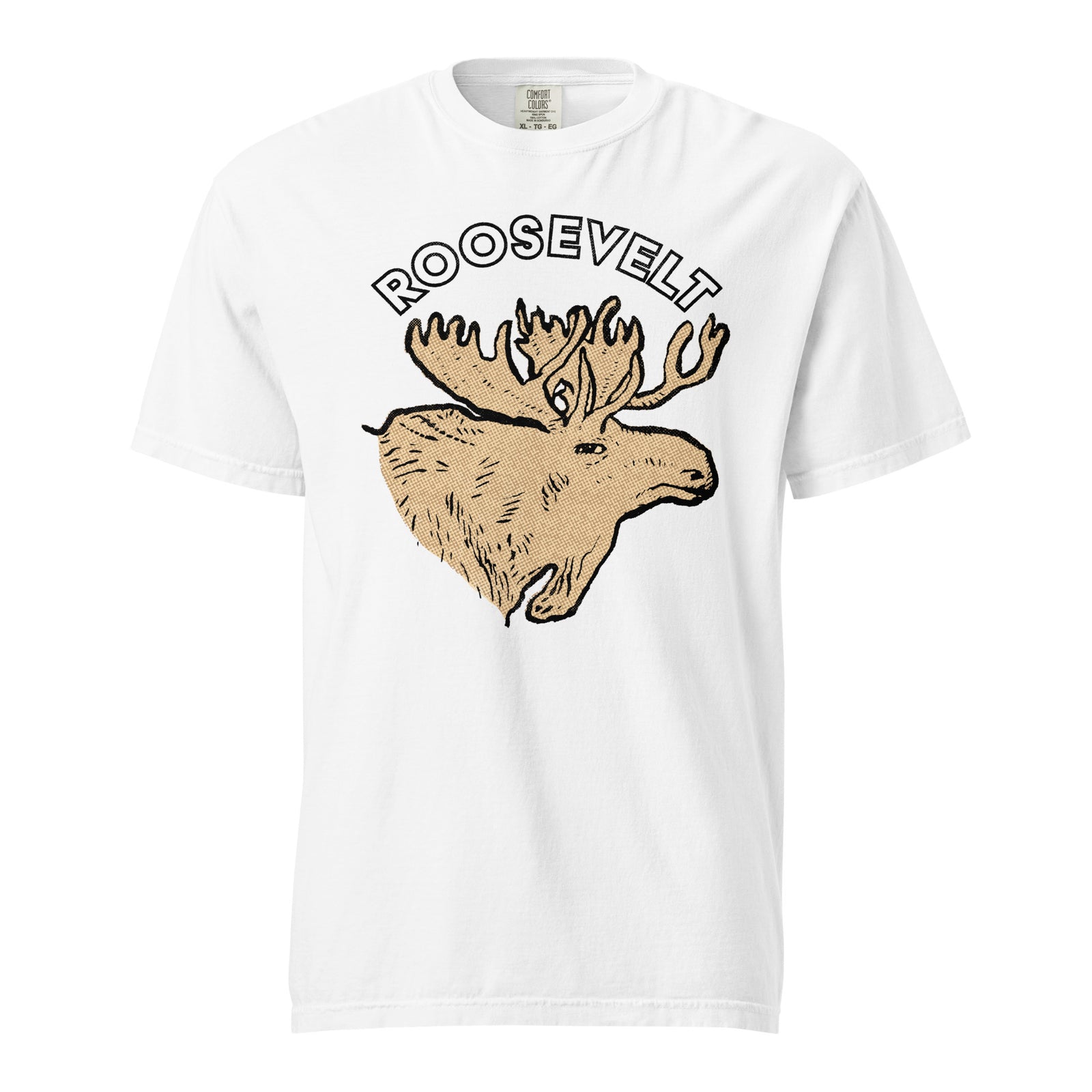 Teddy Roosevelt 1912 Bullmoose Garment-dyed Heavyweight T-shirt