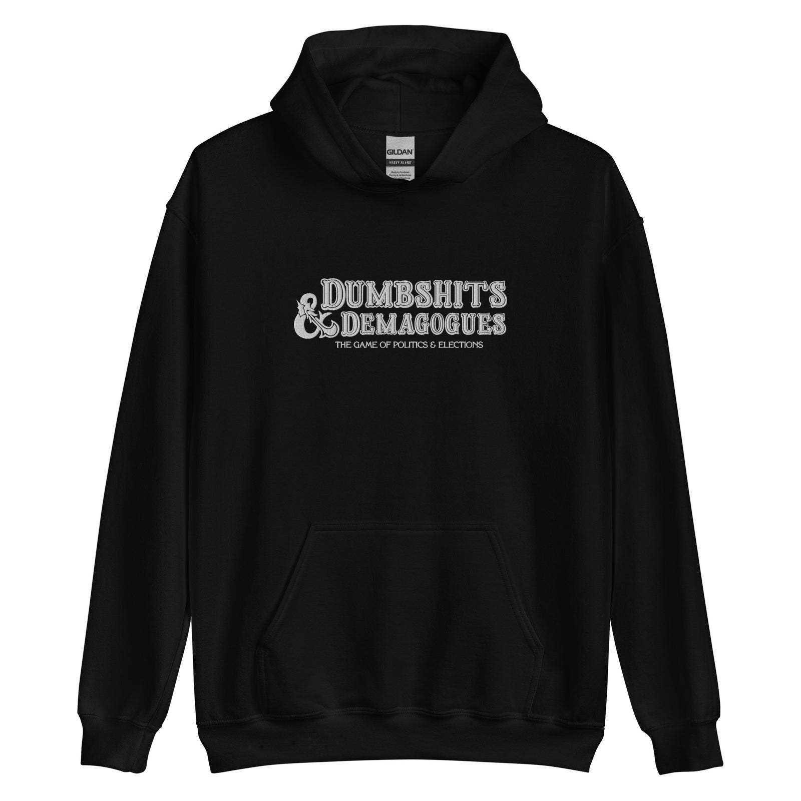 D&D Politics Satire Embroidered Hoodie