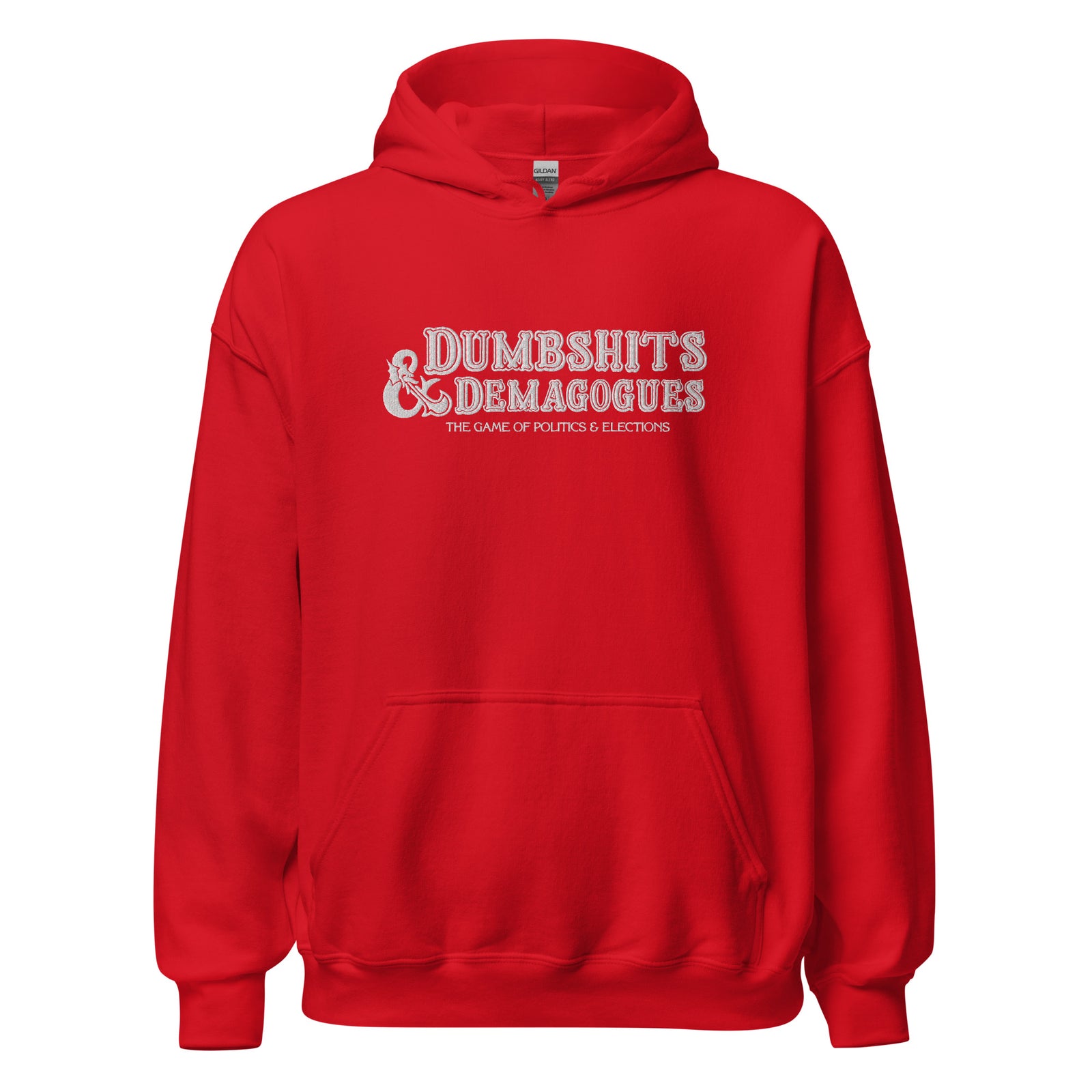 D&D Politics Satire Embroidered Hoodie