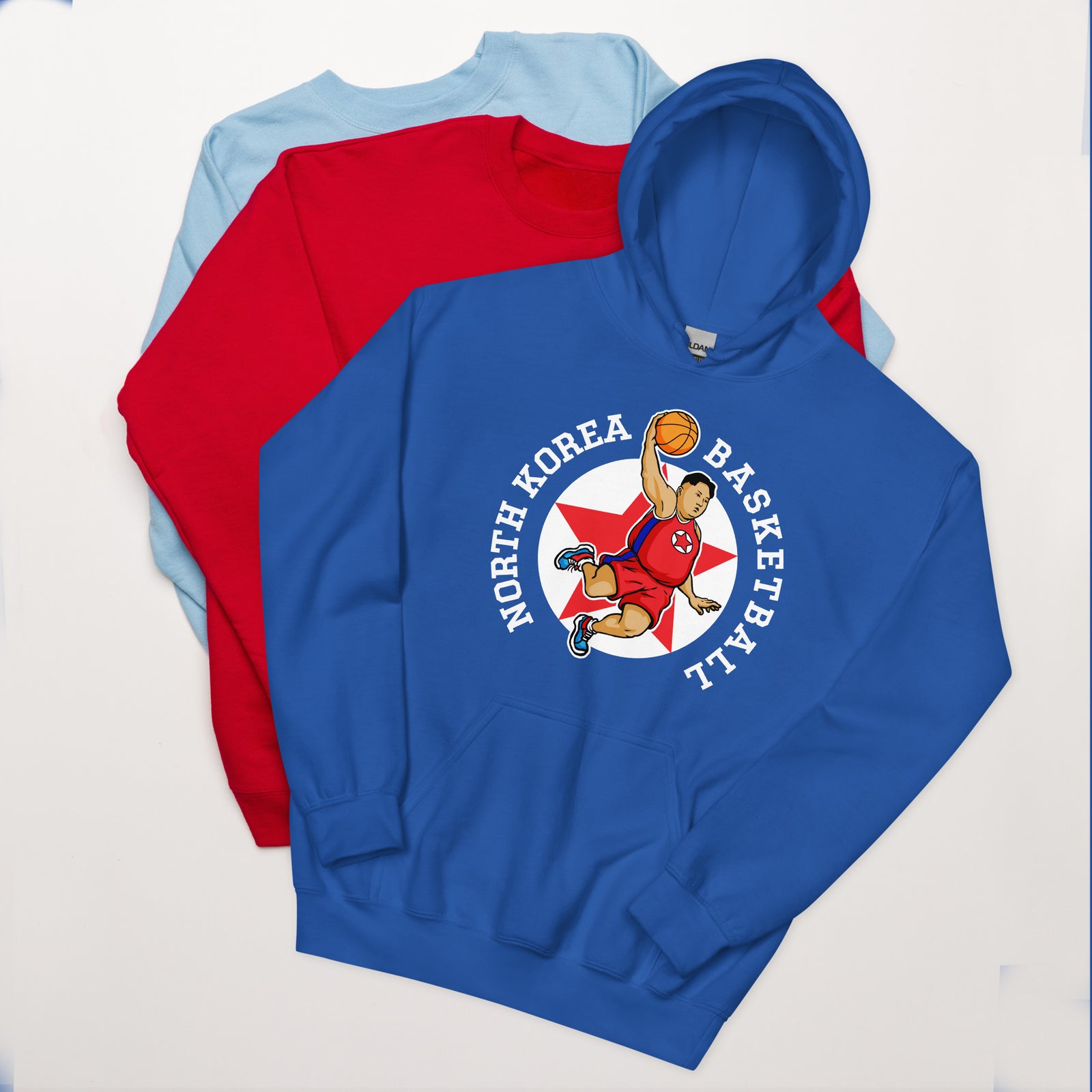 North Korea Basketball Rocketman Hooded Sweatshirt