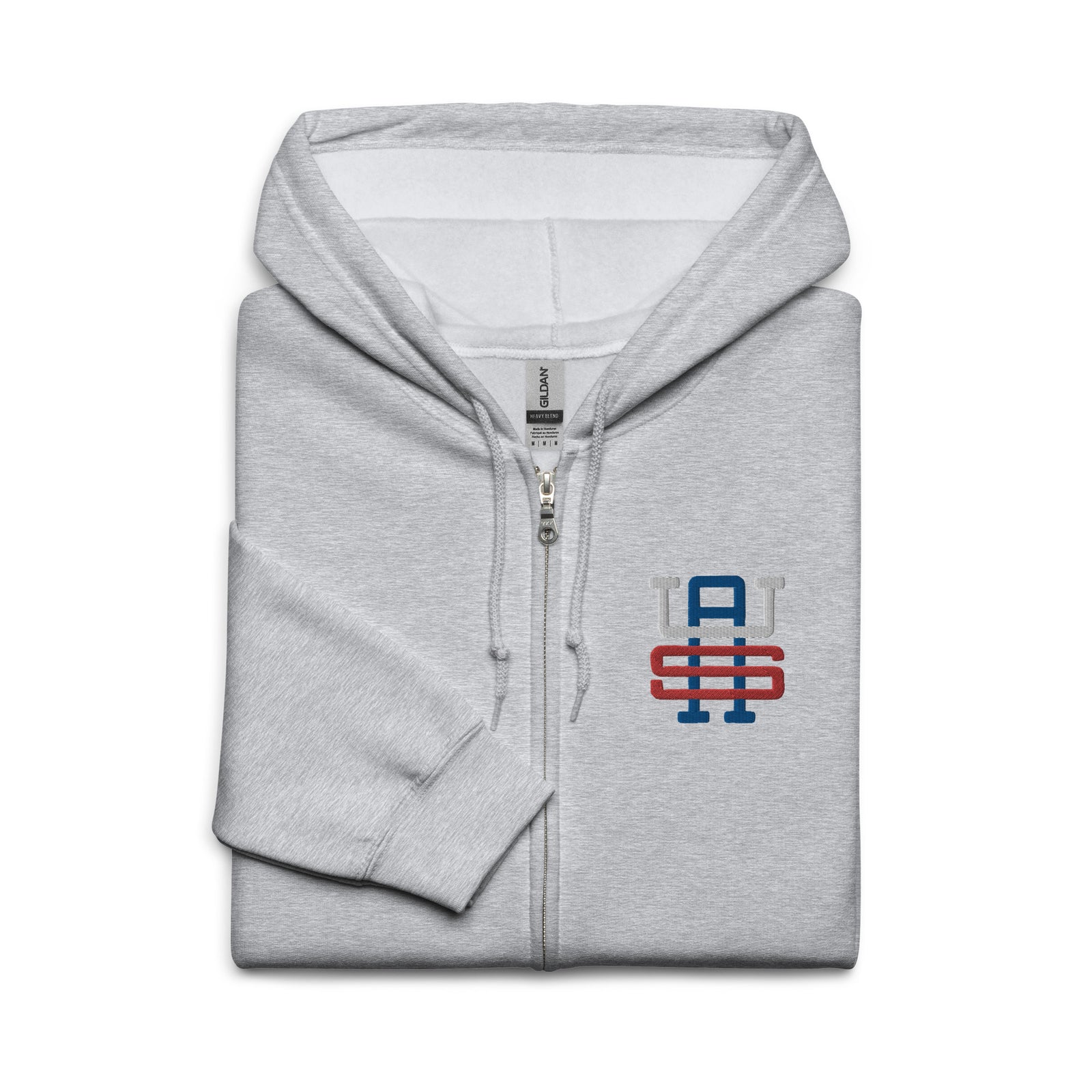 USA Monogram Embroidered Unisex Heavy Blend Zip Hoodie