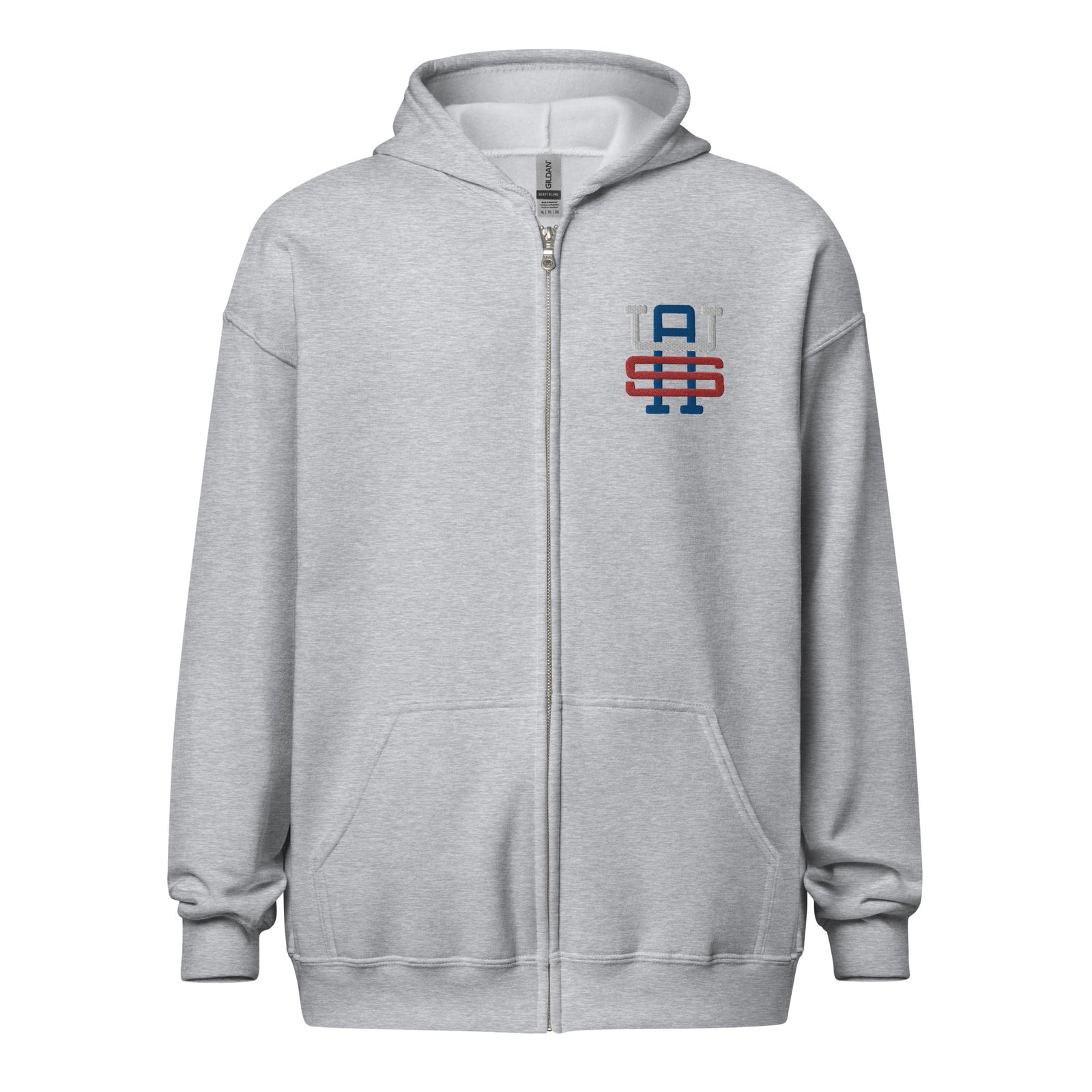 USA Monogram Embroidered Unisex Heavy Blend Zip Hoodie