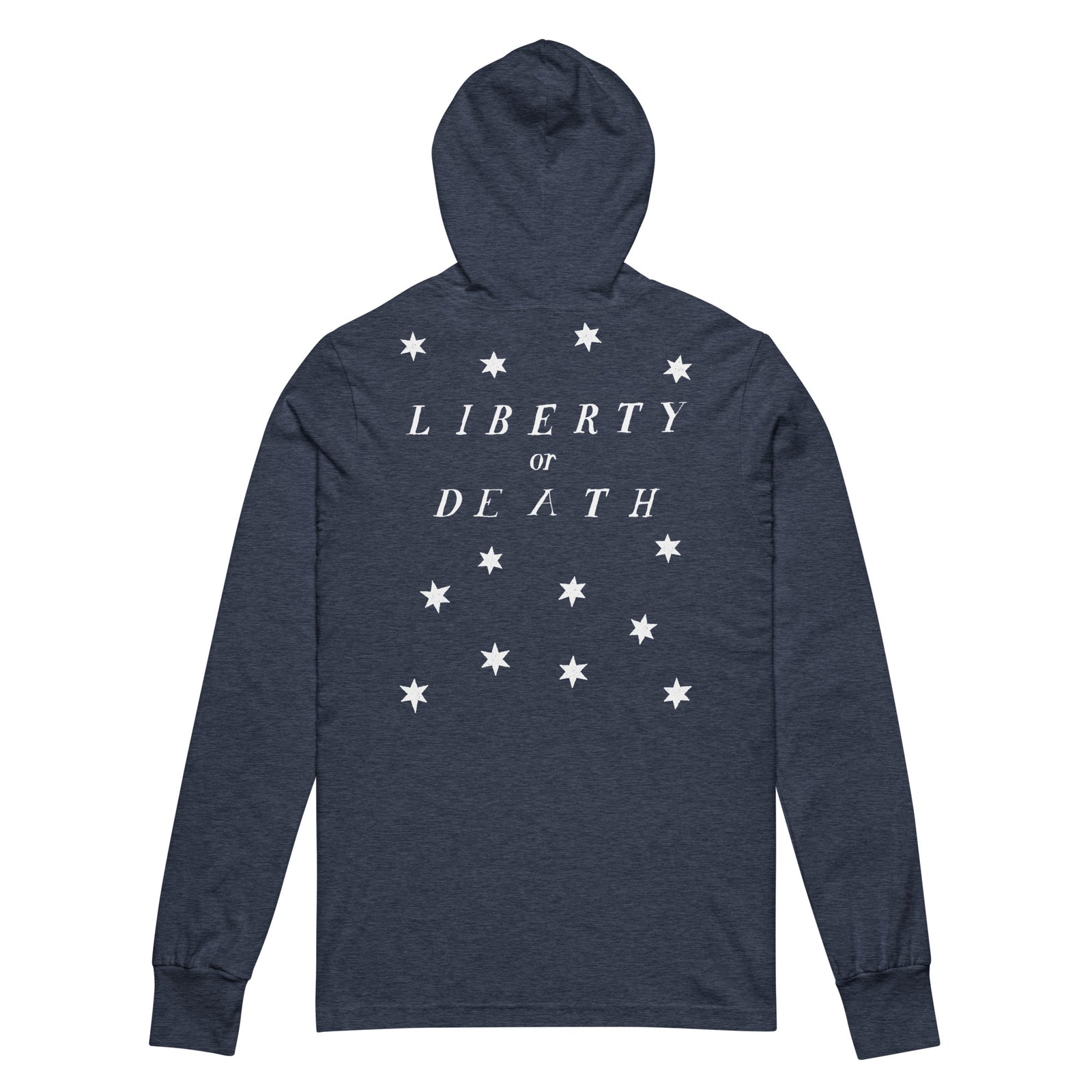 13 Stars Vintage Betsy Ross Revolution Hooded Long-Sleeve Tee