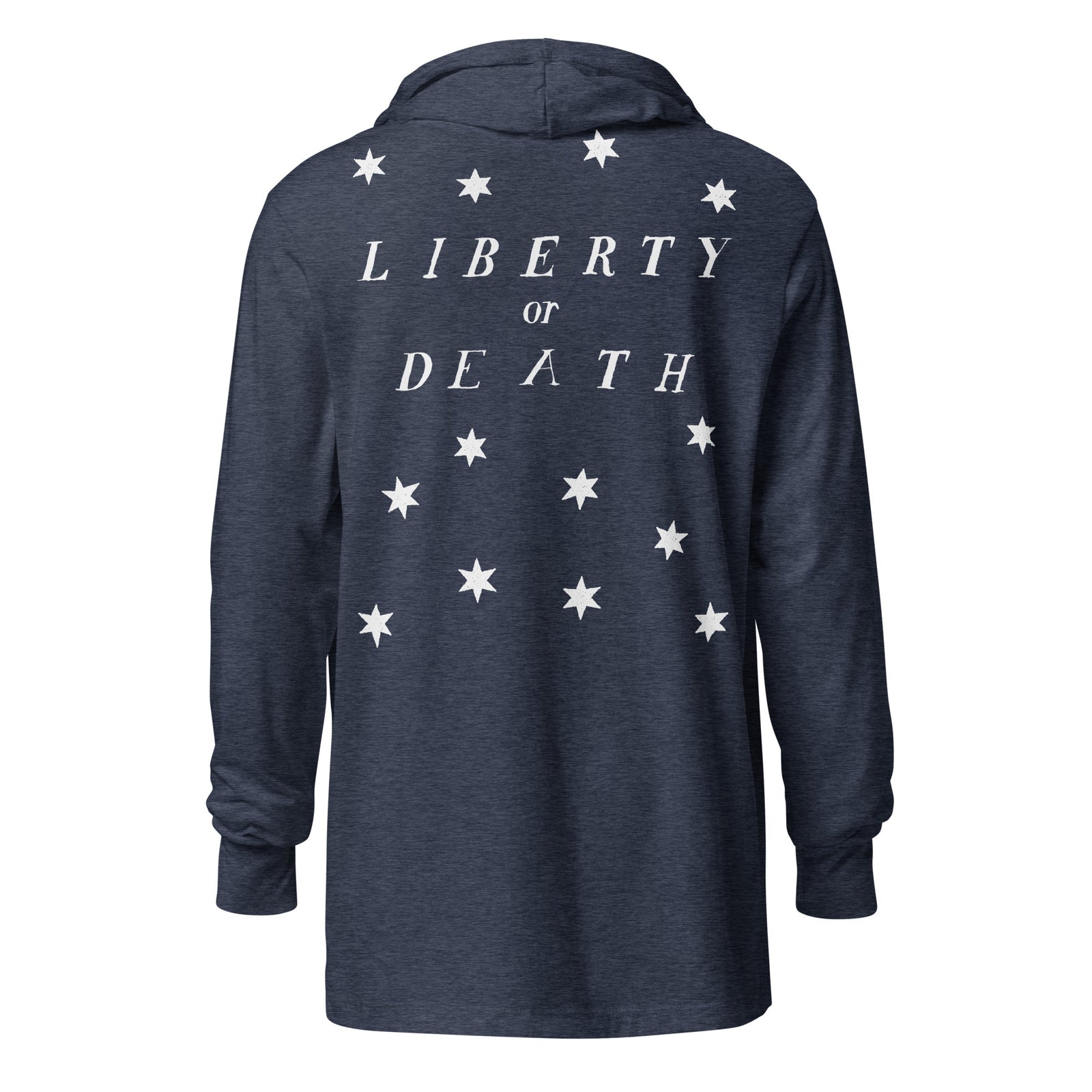 13 Stars Vintage Betsy Ross Revolution Hooded Long-Sleeve Tee