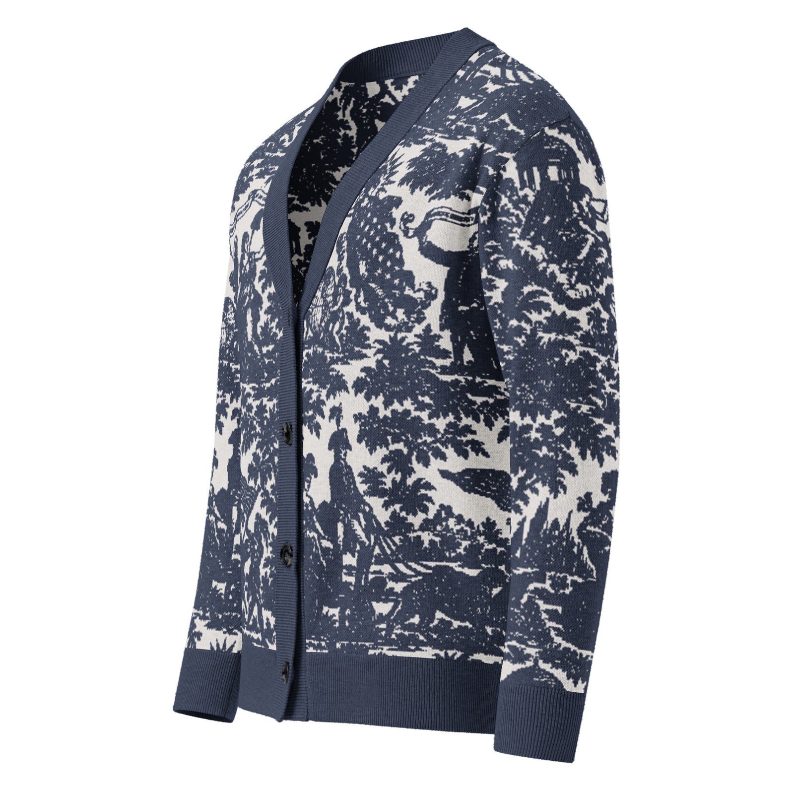 Apotheosis of Ben Franklin Knitted Cardigan