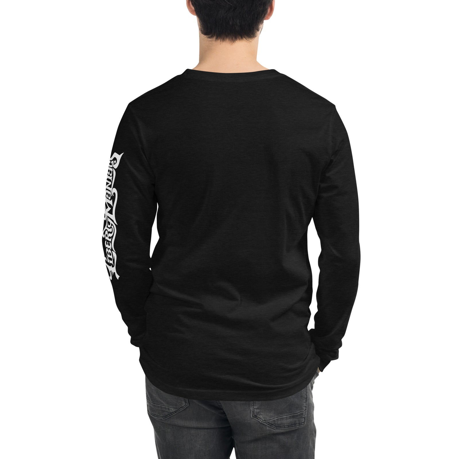 Bull Bison Grayscale Stack Unisex Long Sleeve Tee