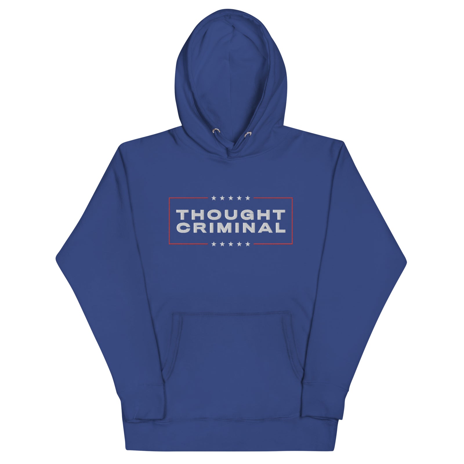 Thought Criminal Campaign Embroidered Unisex Hoodie