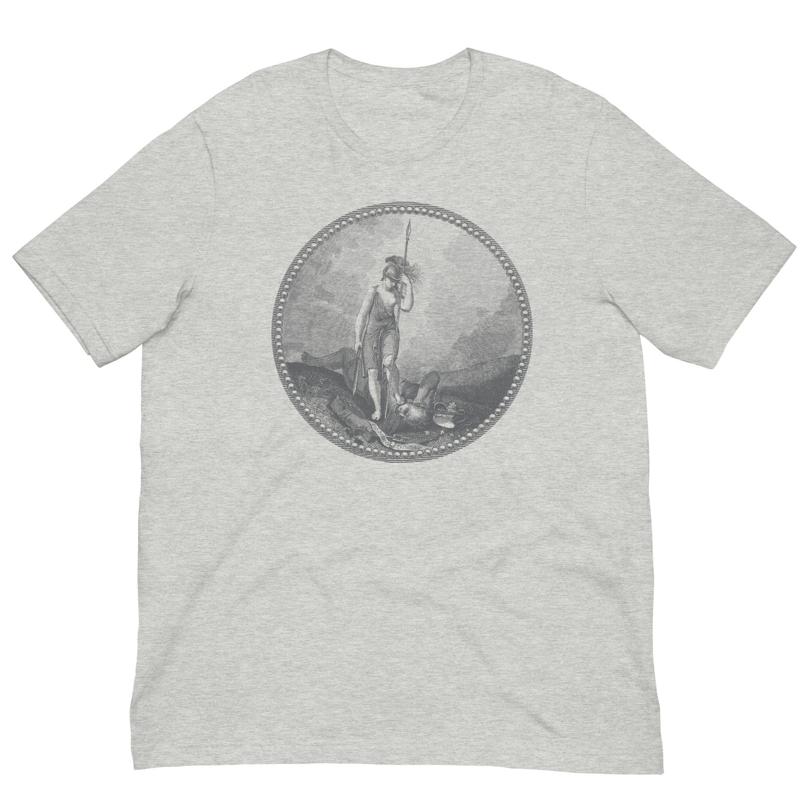 Sic Semper Tyrannis Virginia seal T-shirt in athletic heather