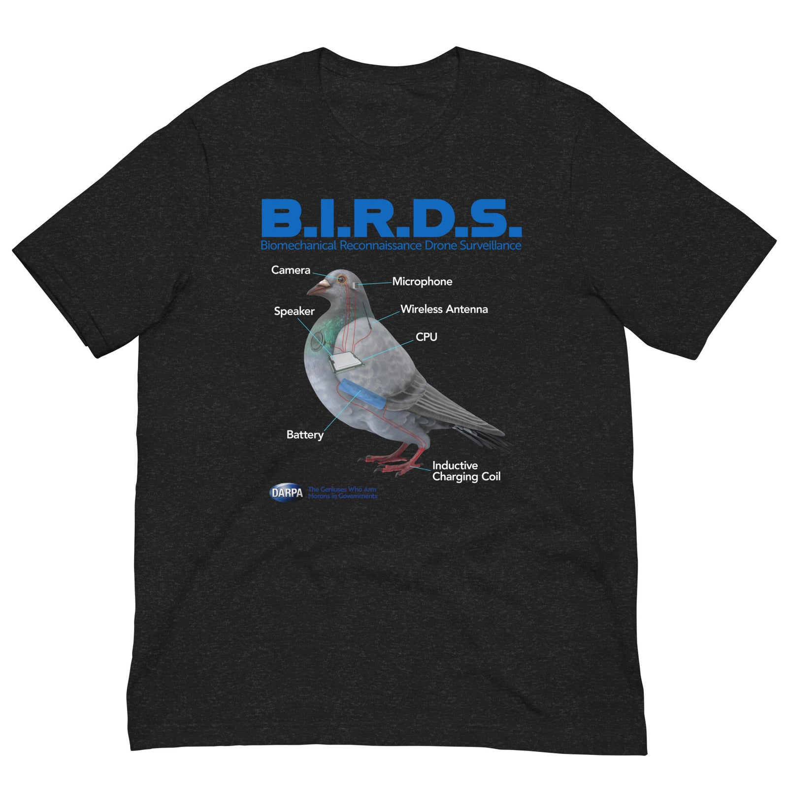 B.I.R.D.S. Biomechanical Reconnaissance Drone Surveillance T-Shirt