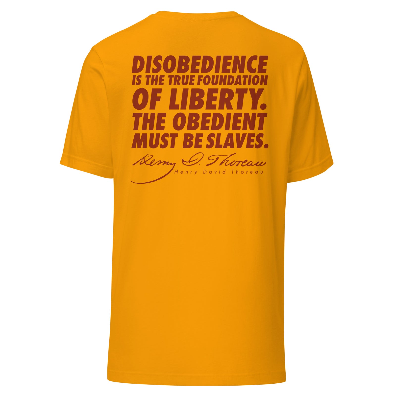 Henry David Thoreau Disobey Men's T-Shirt