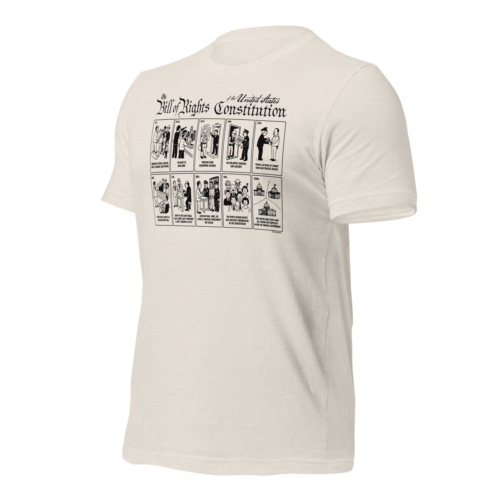 The Illustrated Bill of Rights Graphic Tee by Liberty Maniacs