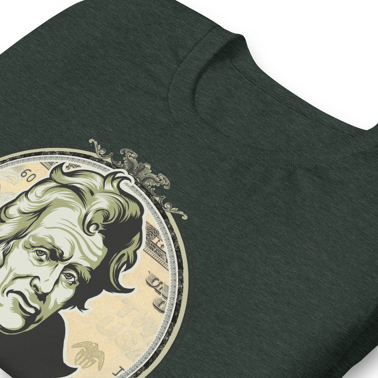 Irony is Andrew Jackson On A Central Bank Note Shirt