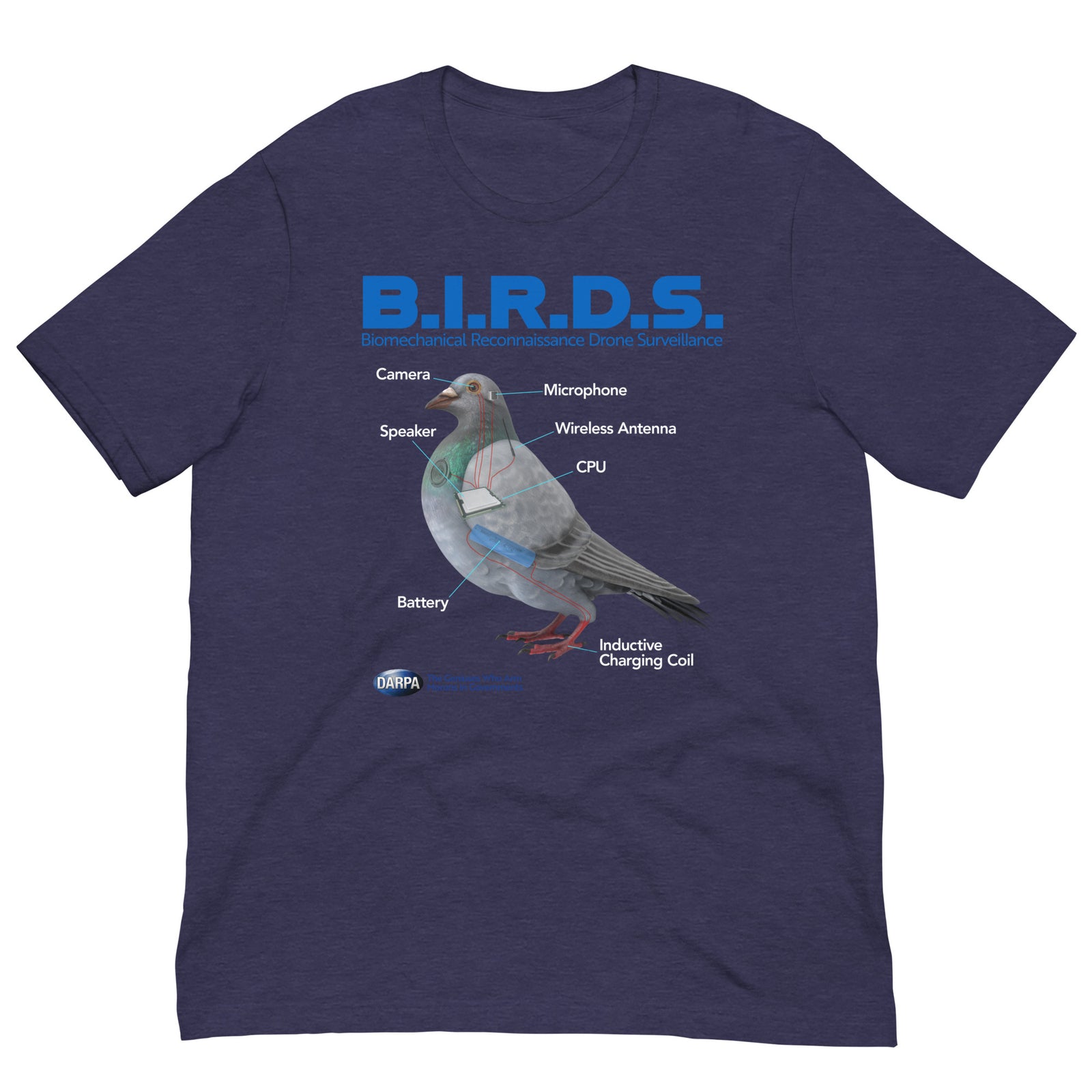 B.I.R.D.S. Biomechanical Reconnaissance Drone Surveillance T-Shirt