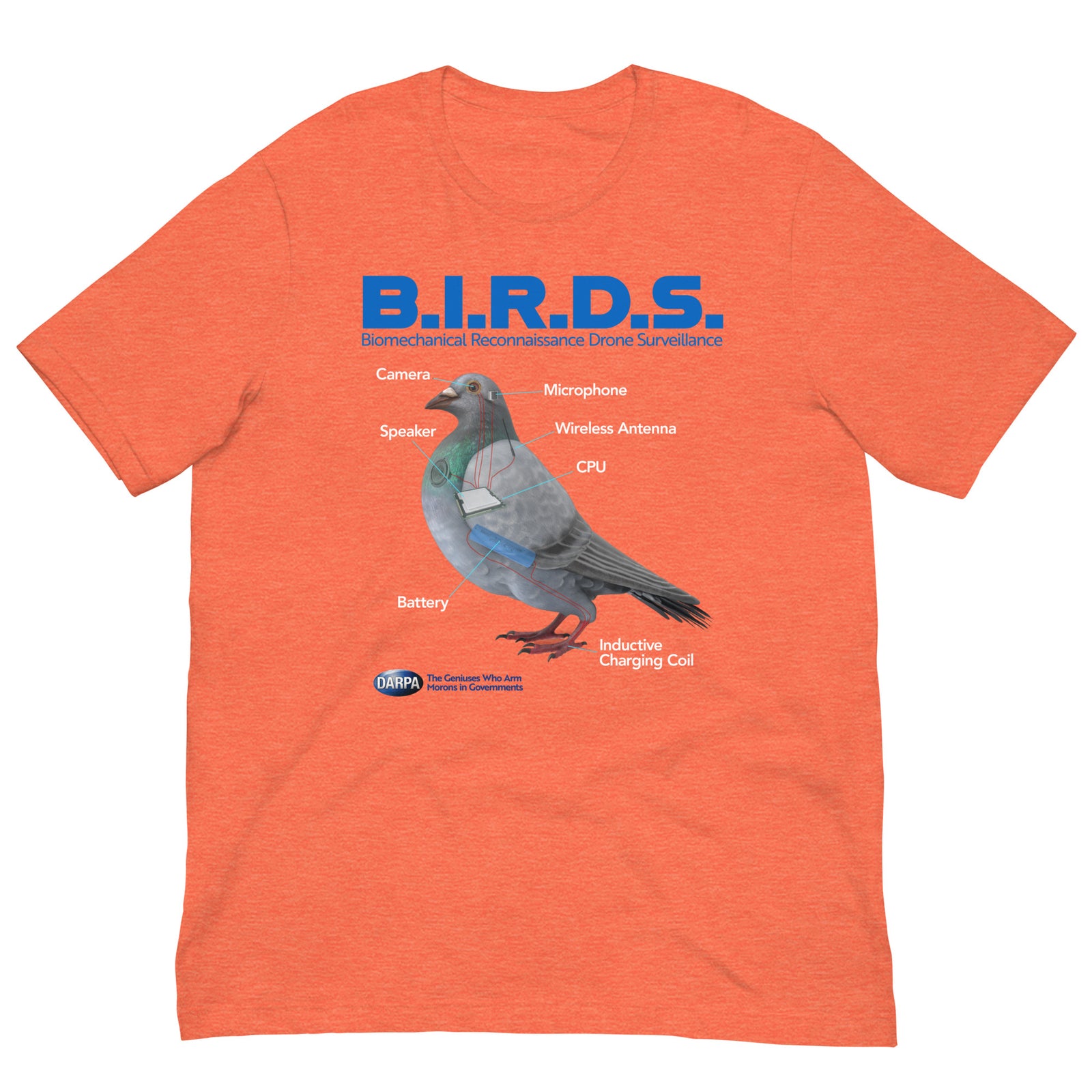 B.I.R.D.S. Biomechanical Reconnaissance Drone Surveillance T-Shirt