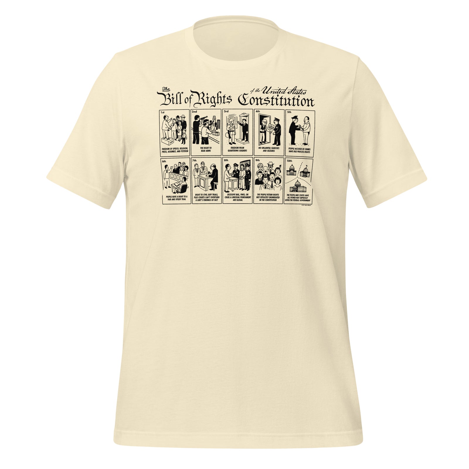 The Illustrated Bill of Rights Graphic Tee by Liberty Maniacs