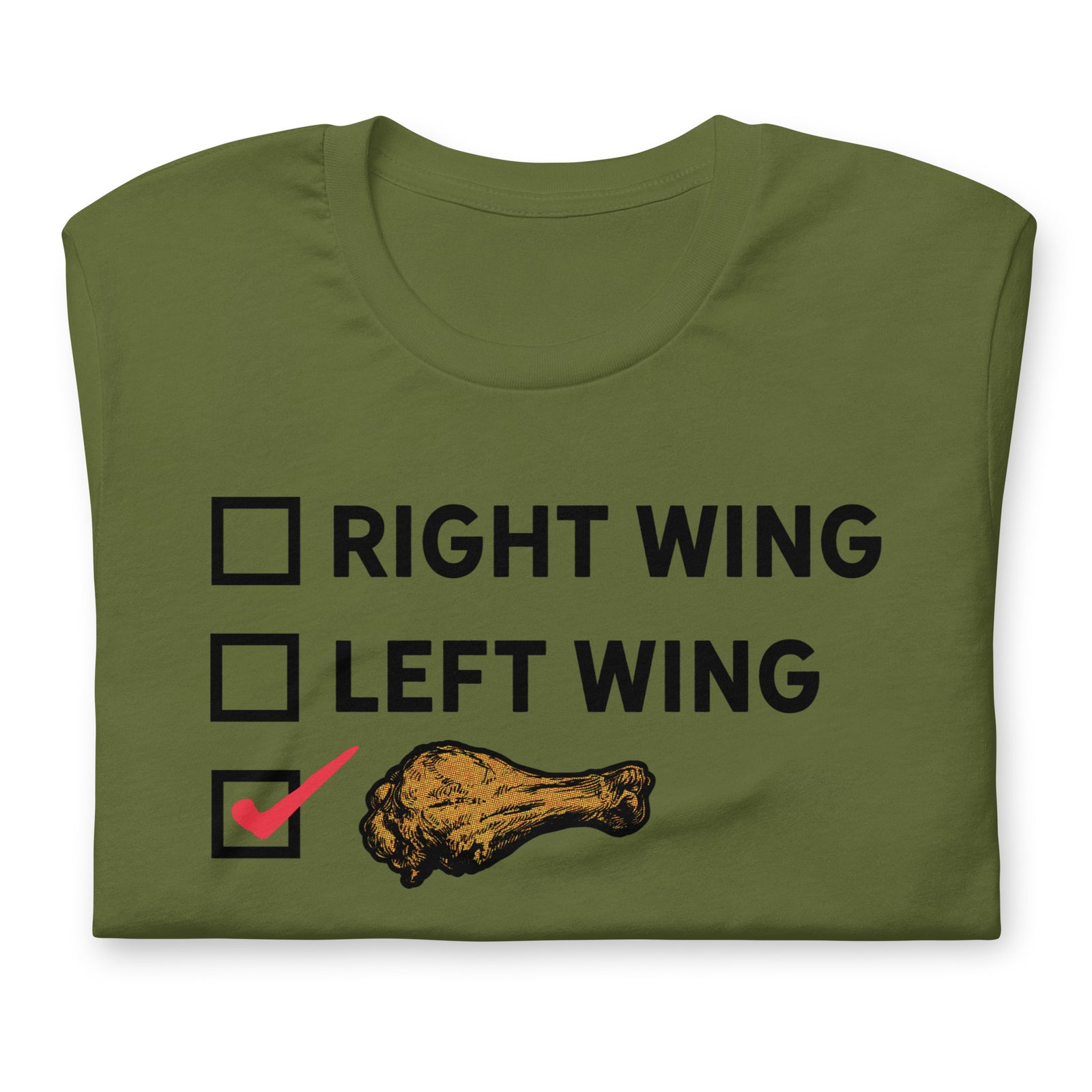 Right Wing, Left Wing, Chicken Wing Voter T-Shirt