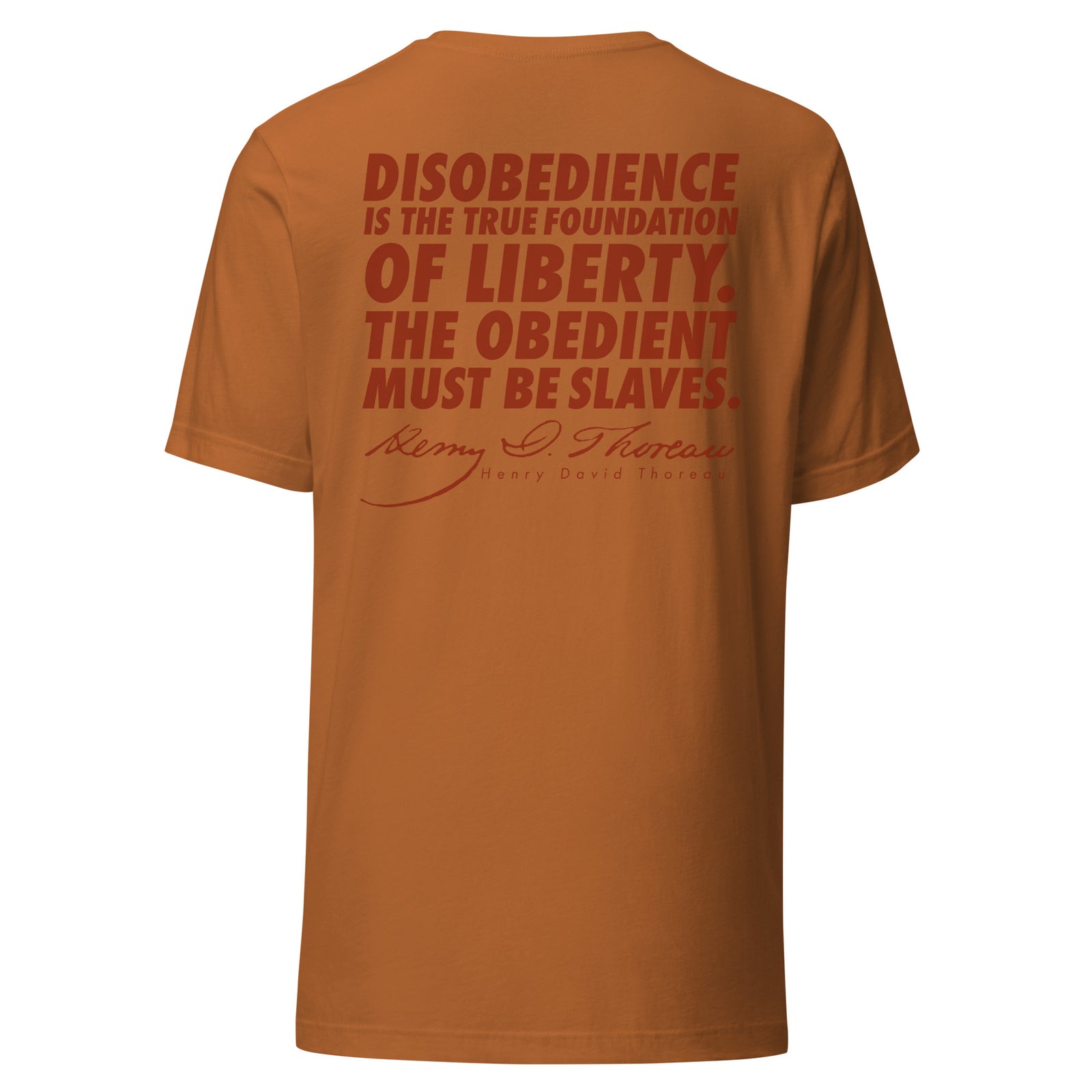 Henry David Thoreau Disobey Men's T-Shirt