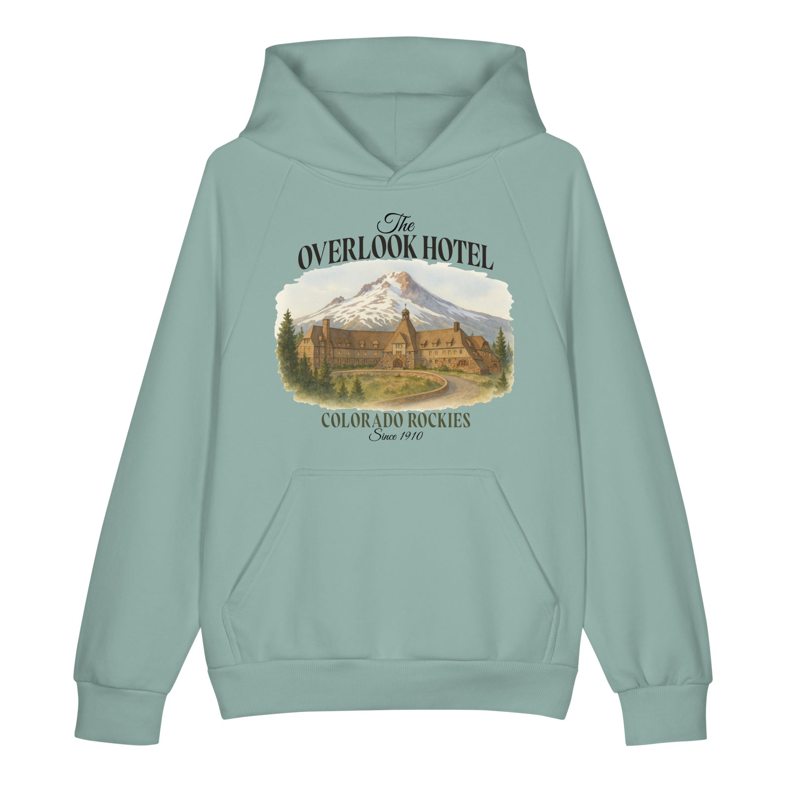 Arona Overlook Hotel super heavyweight hoodie, front view