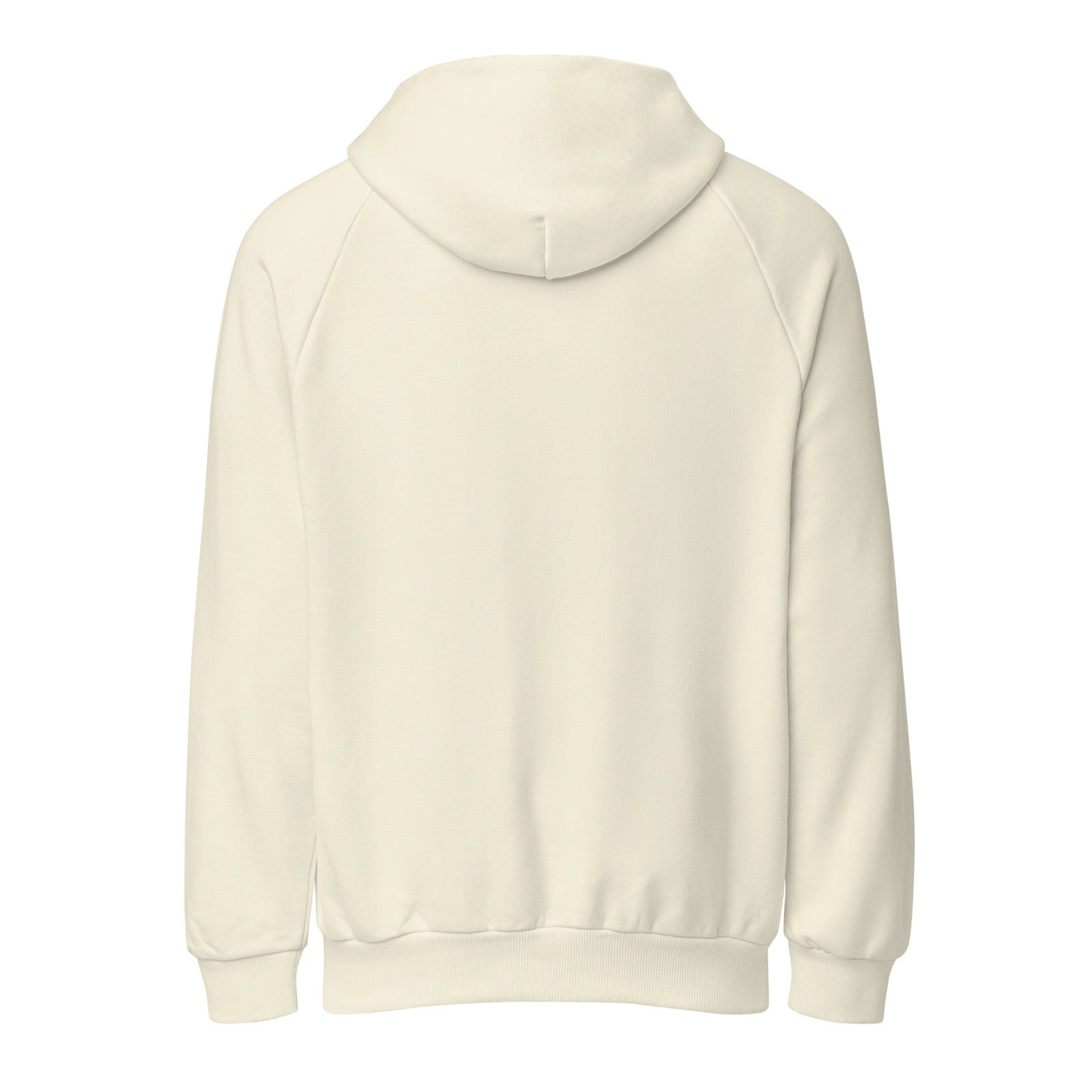 Cream Overlook Hotel super heavyweight hoodie, back view