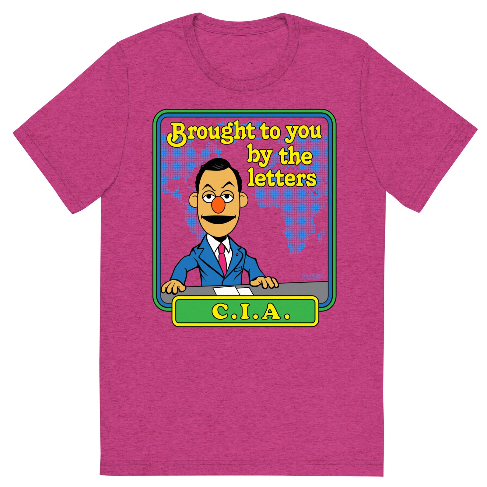 Brought to You By the Letters CIA Tri-Blend Track Shirt