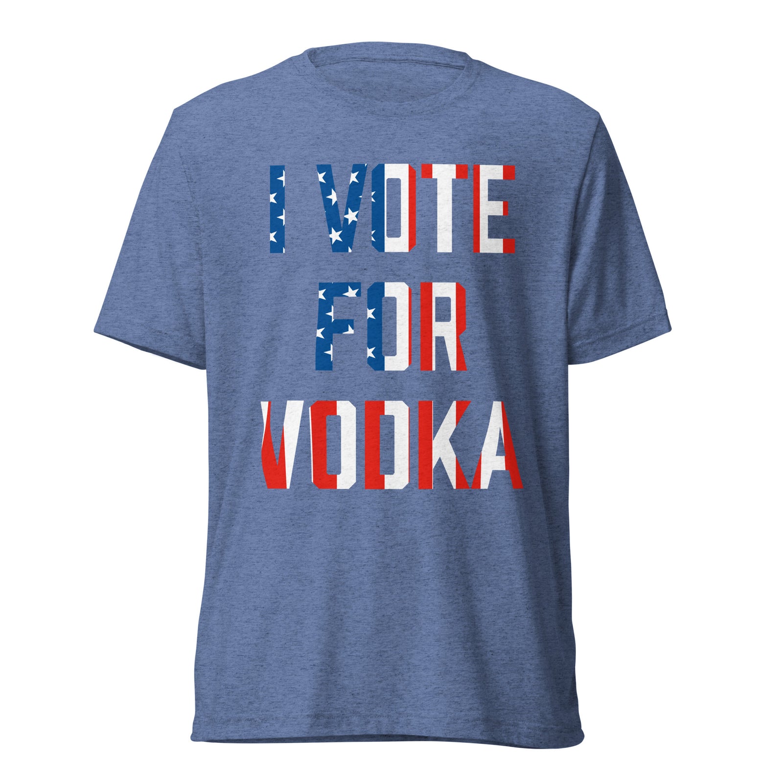 I Vote For Vodka Unisex Tri-Blend Track Shirt