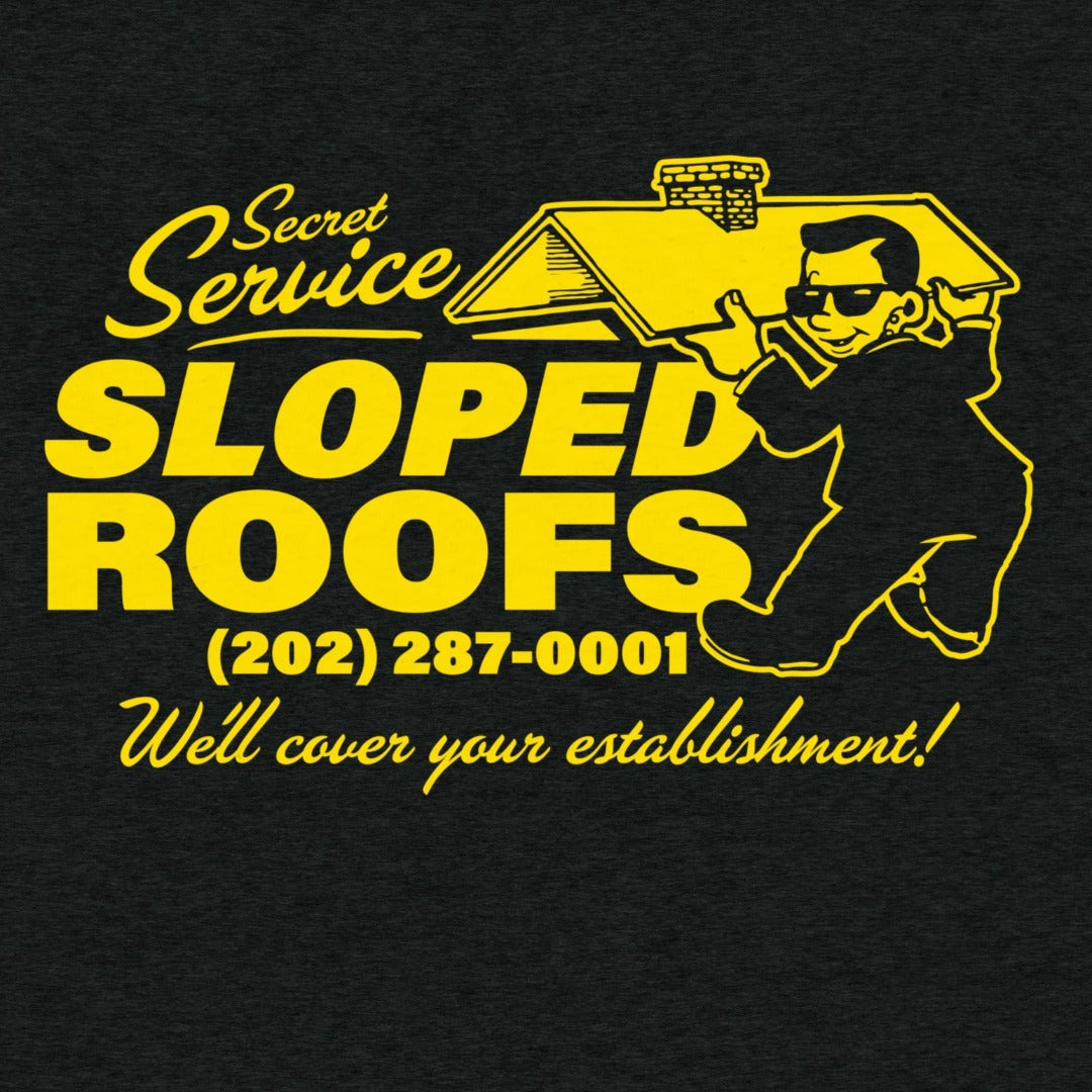 Secret Service Sloped Roofs Tri-Blend T-Shirt