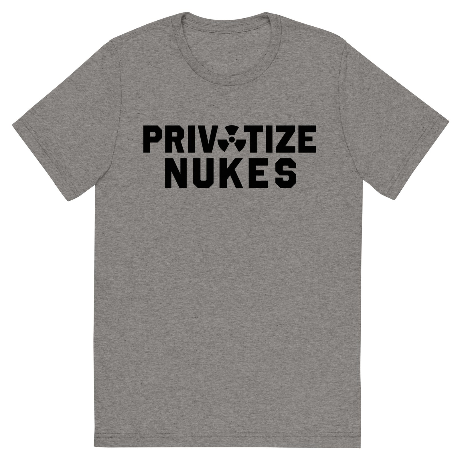 Privatize Nukes Tri-Blend Track Shirt