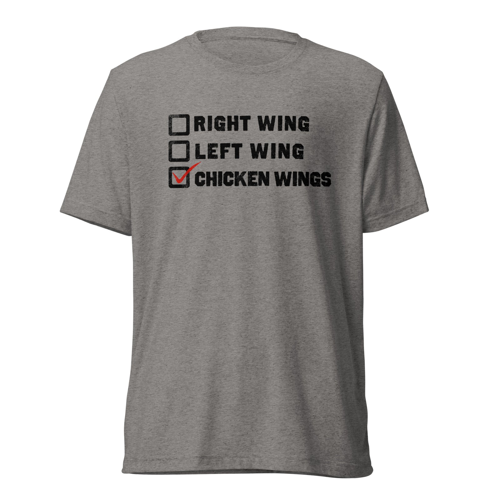 Choose Chicken Wings Tri-Blend Athletic T-Shirt