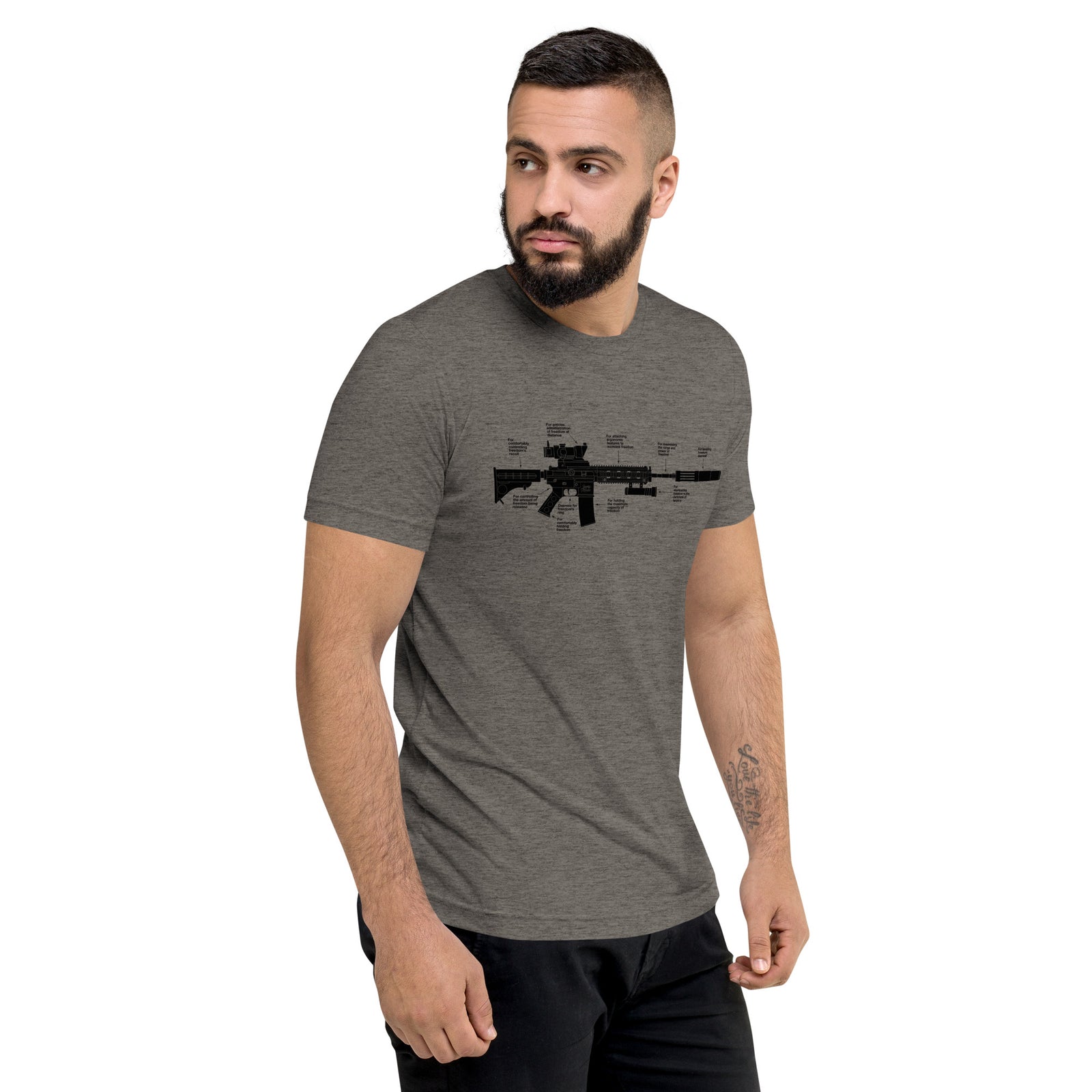 Components of Freedom Unisex Tri-Blend Track Shirt