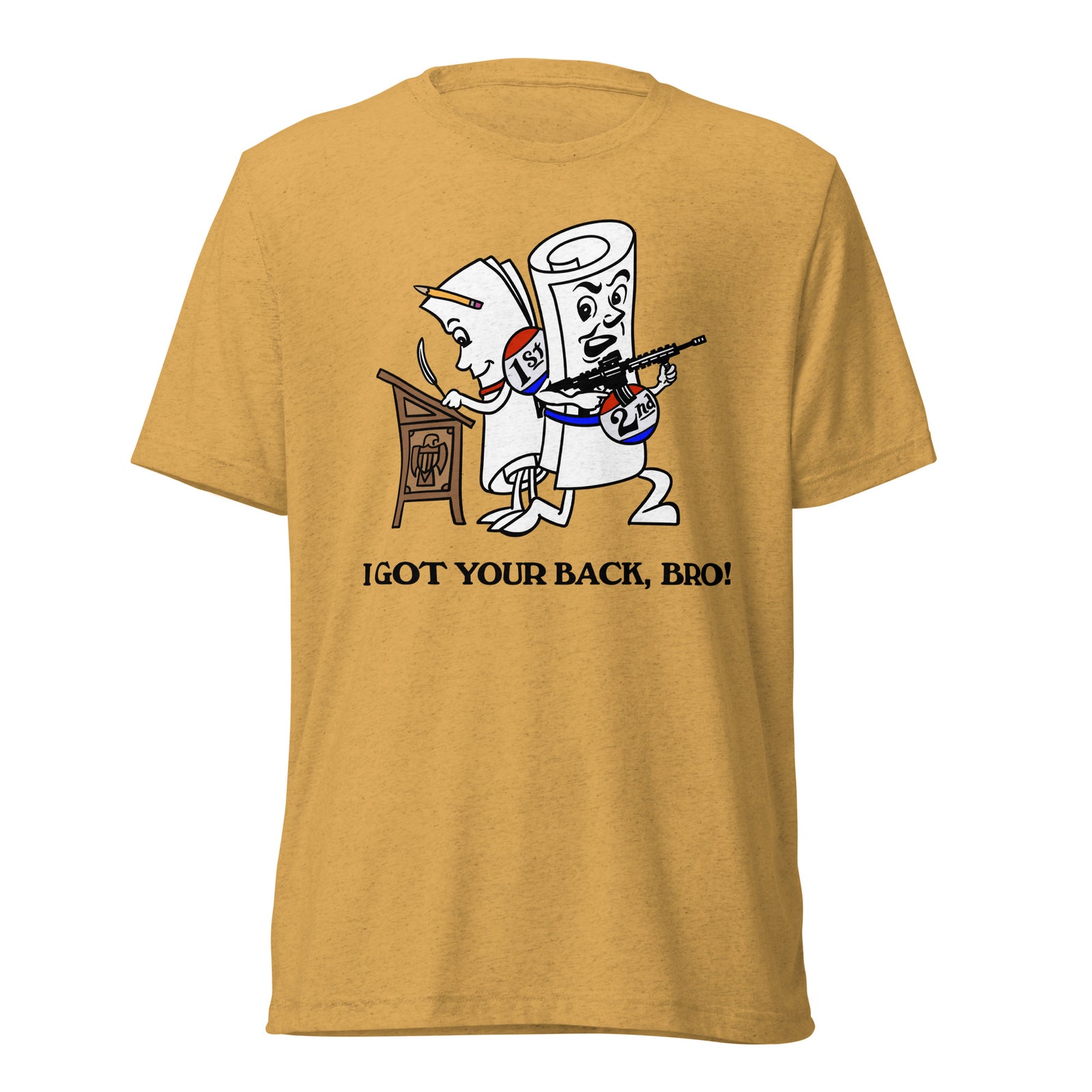 I Got Your Back Bro 2nd Amendment Tri-Blend Track Shirt