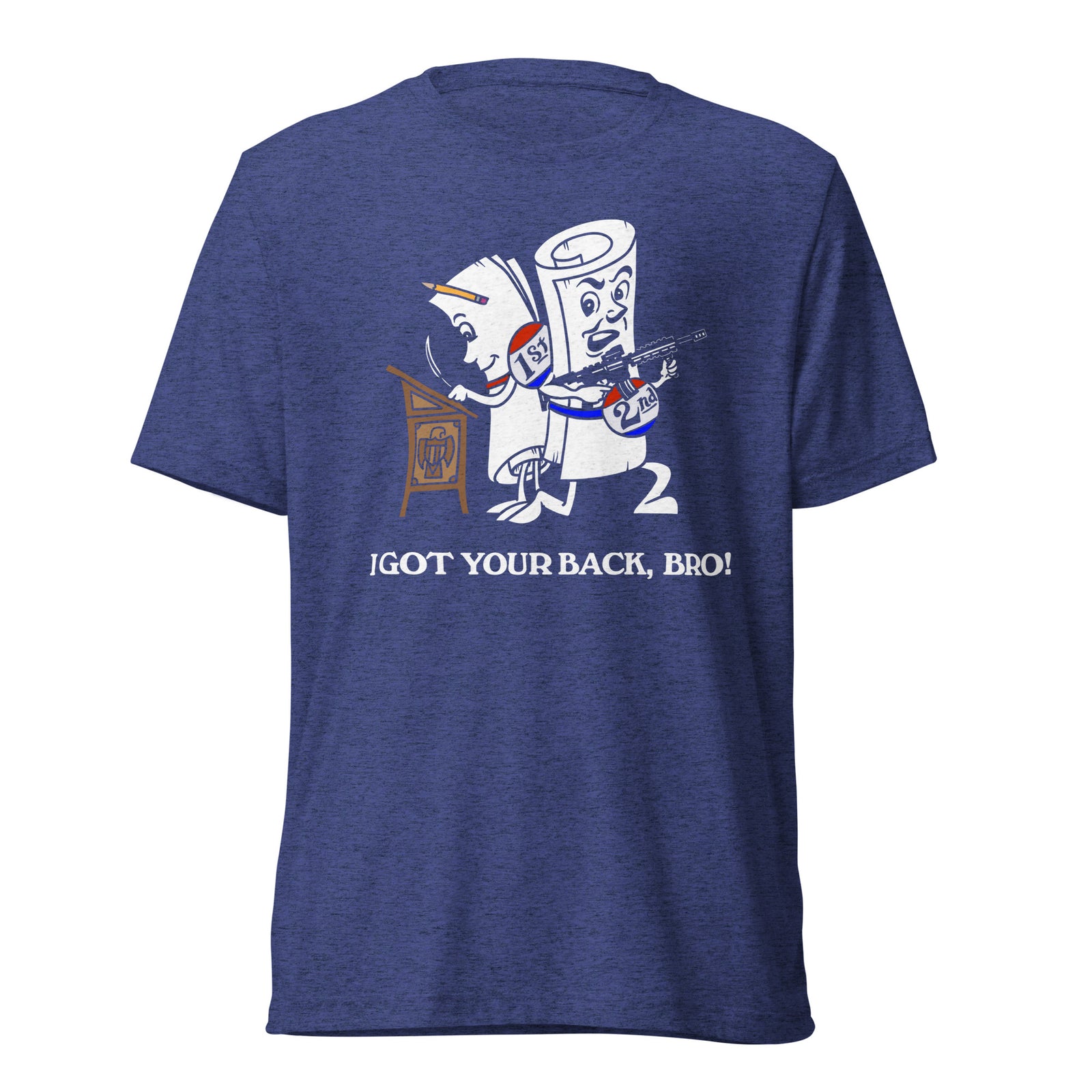 I Got Your Back Bro 2nd Amendment Tri-Blend Track Shirt