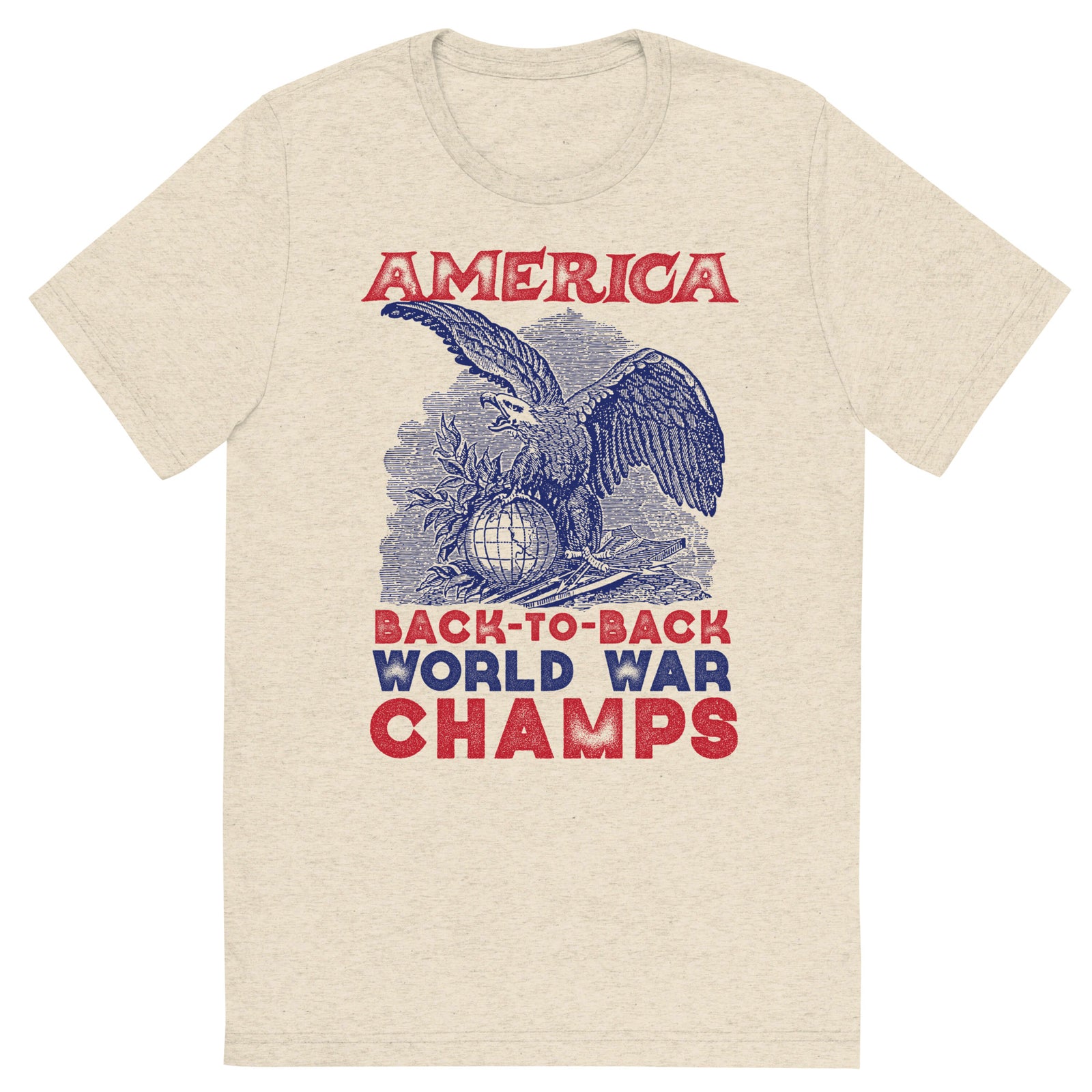 America Back-to-Back World War Champs Tri-Blend T-Shirt