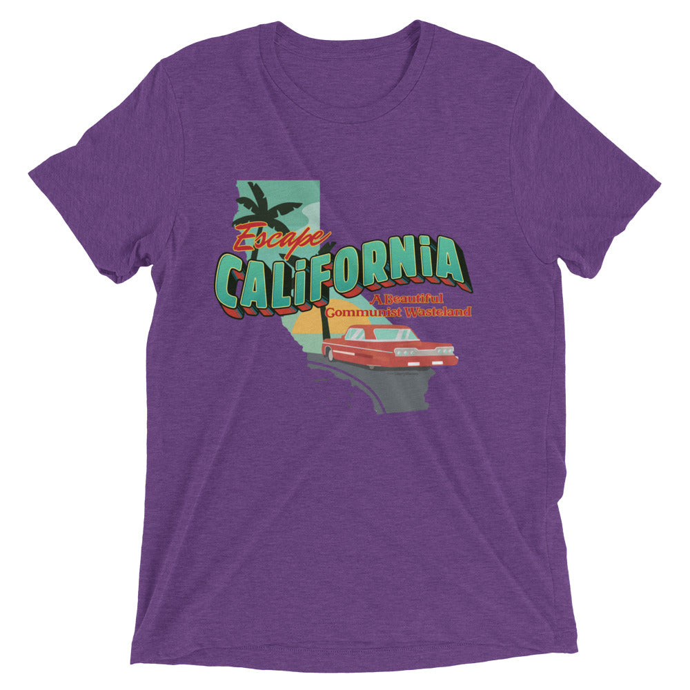 Escape California A Beautiful Communist Wasteland Unisex Tri-Blend Track Shirt