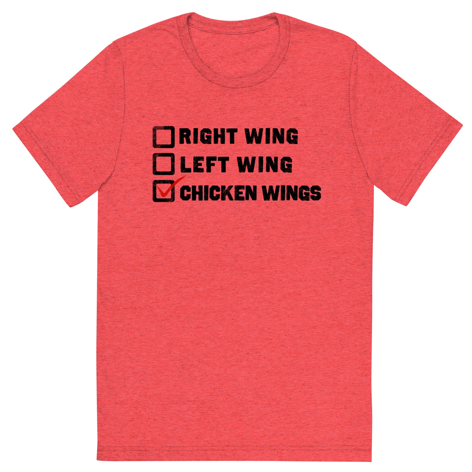 Choose Chicken Wings Tri-Blend Athletic T-Shirt