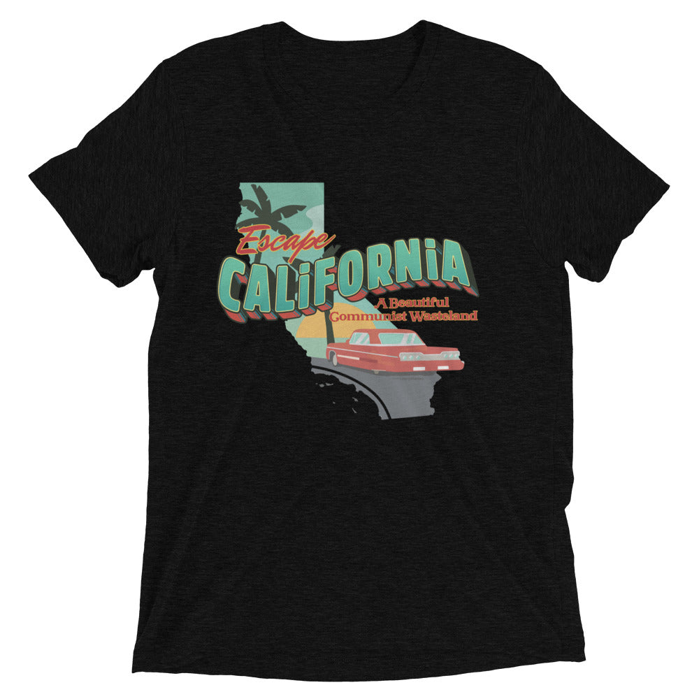 Escape California A Beautiful Communist Wasteland Unisex Tri-Blend Track Shirt