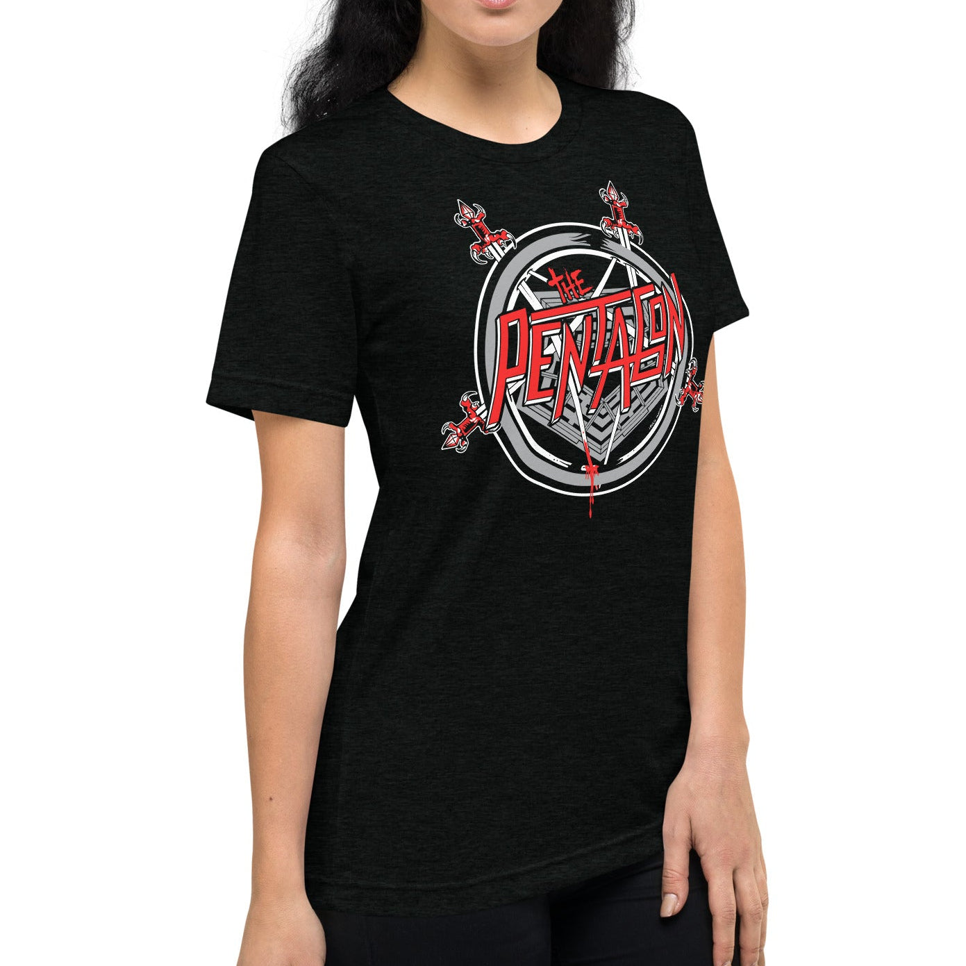 The Pentagon Death Metal World Tour Tri-Blend T-shirt