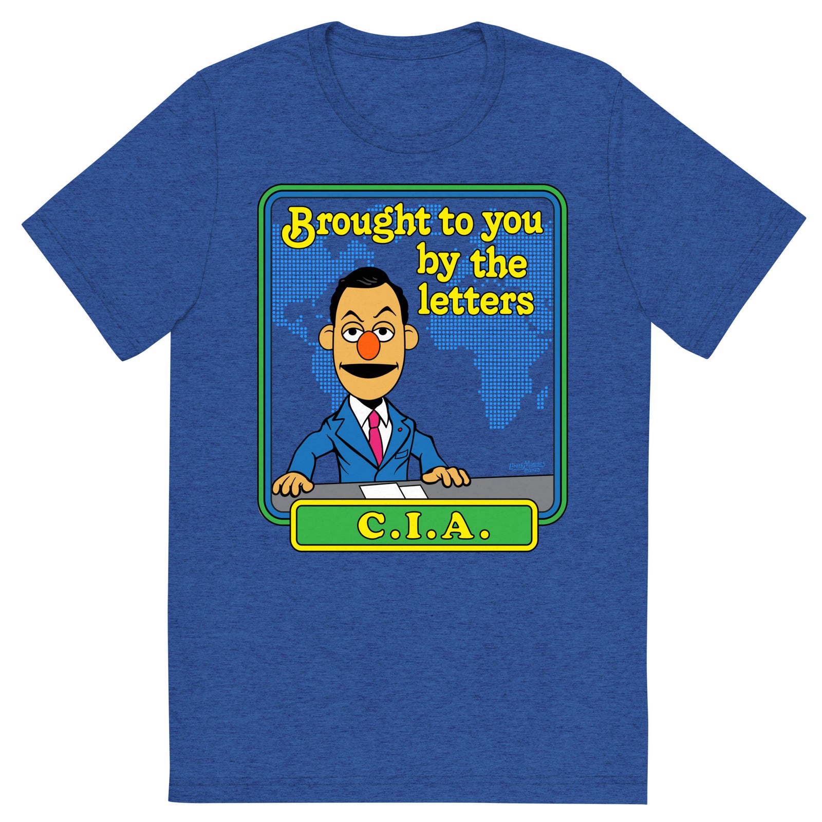 Brought to You By the Letters CIA Tri-Blend Track Shirt