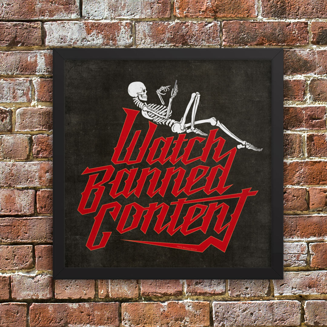 Watch Banned Content Framed Print