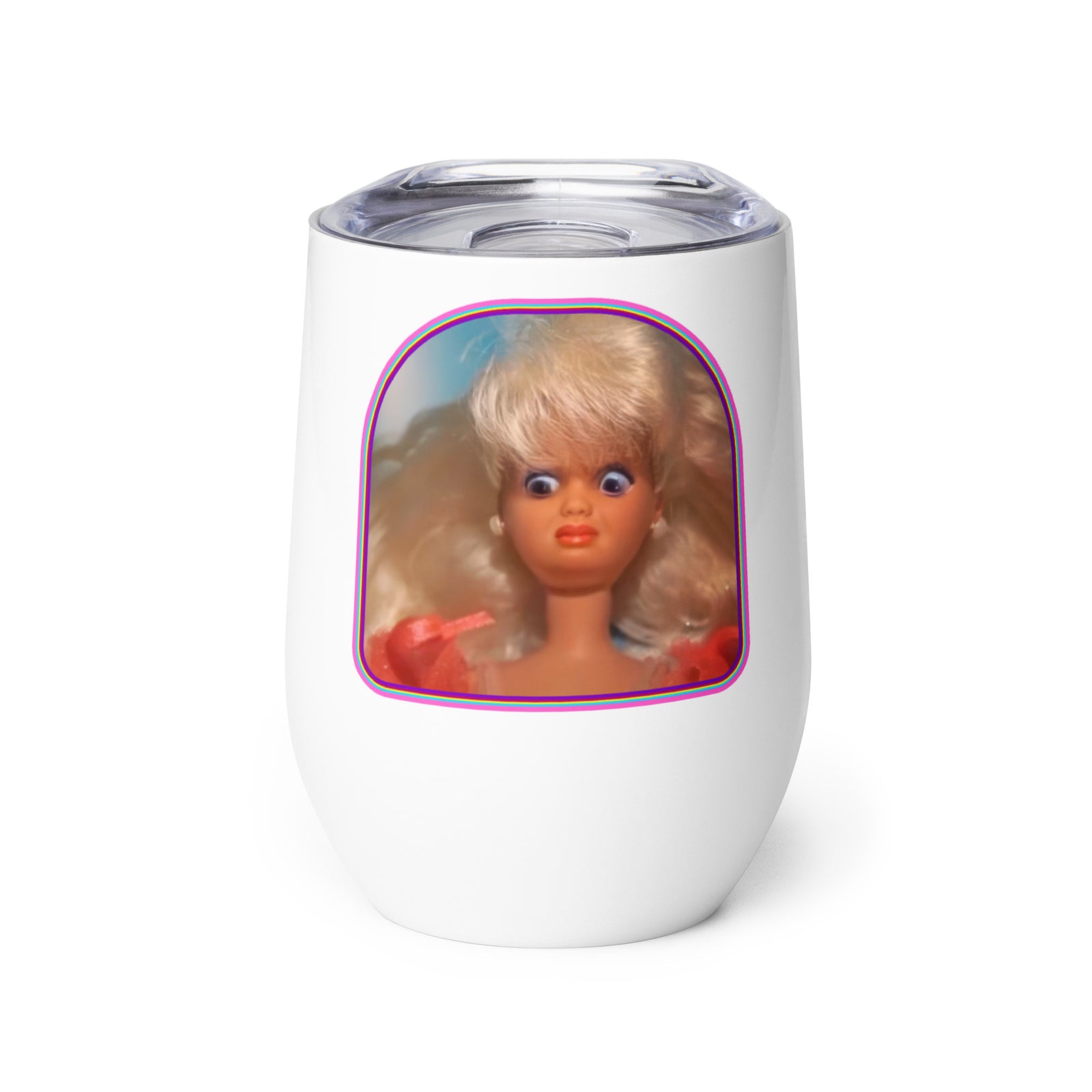 WTF Barbie Wine Tumbler
