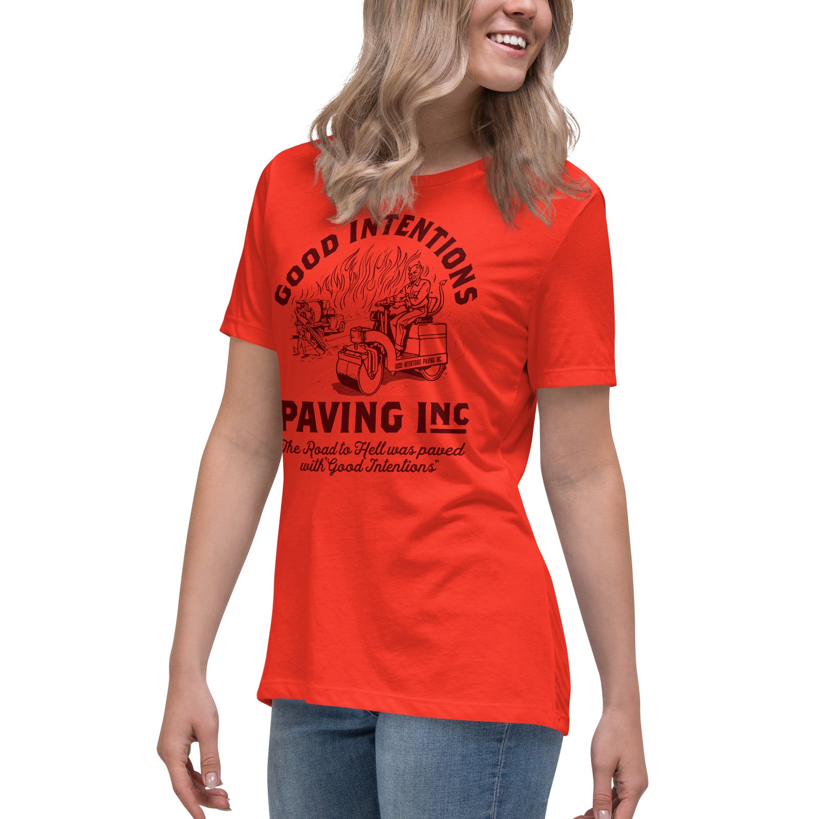 Good Intentions Paving Company Women's Relaxed T-Shirt