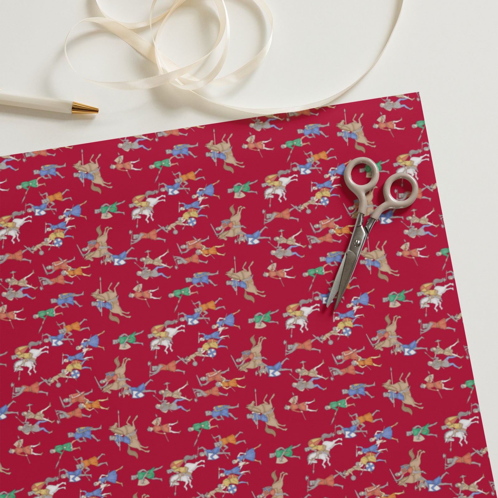 Medieval Battle Wrapping Paper