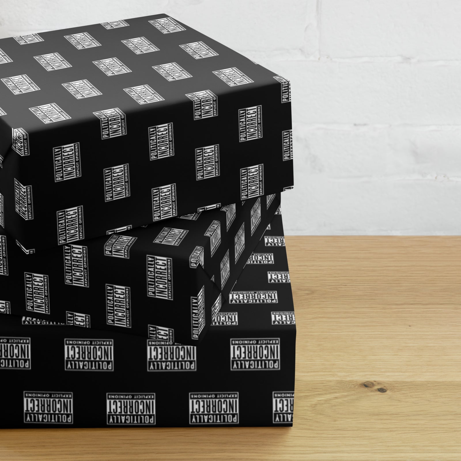 Politically Incorrect Warning Wrapping Paper