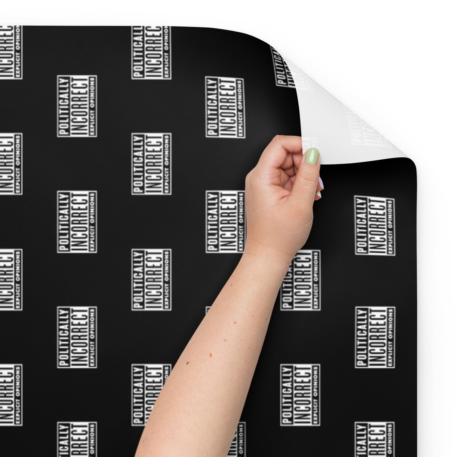 Politically Incorrect Warning Wrapping Paper